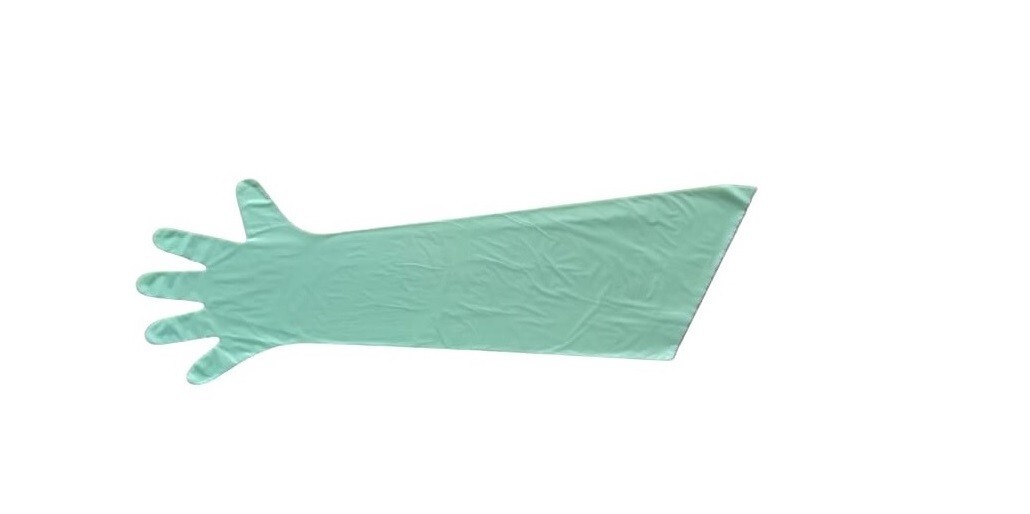 FULL LENGTH VET HAND GLOVES “P.G.” 36INCH LENGTH (LDPE) 20 MICRONS. 500PCS