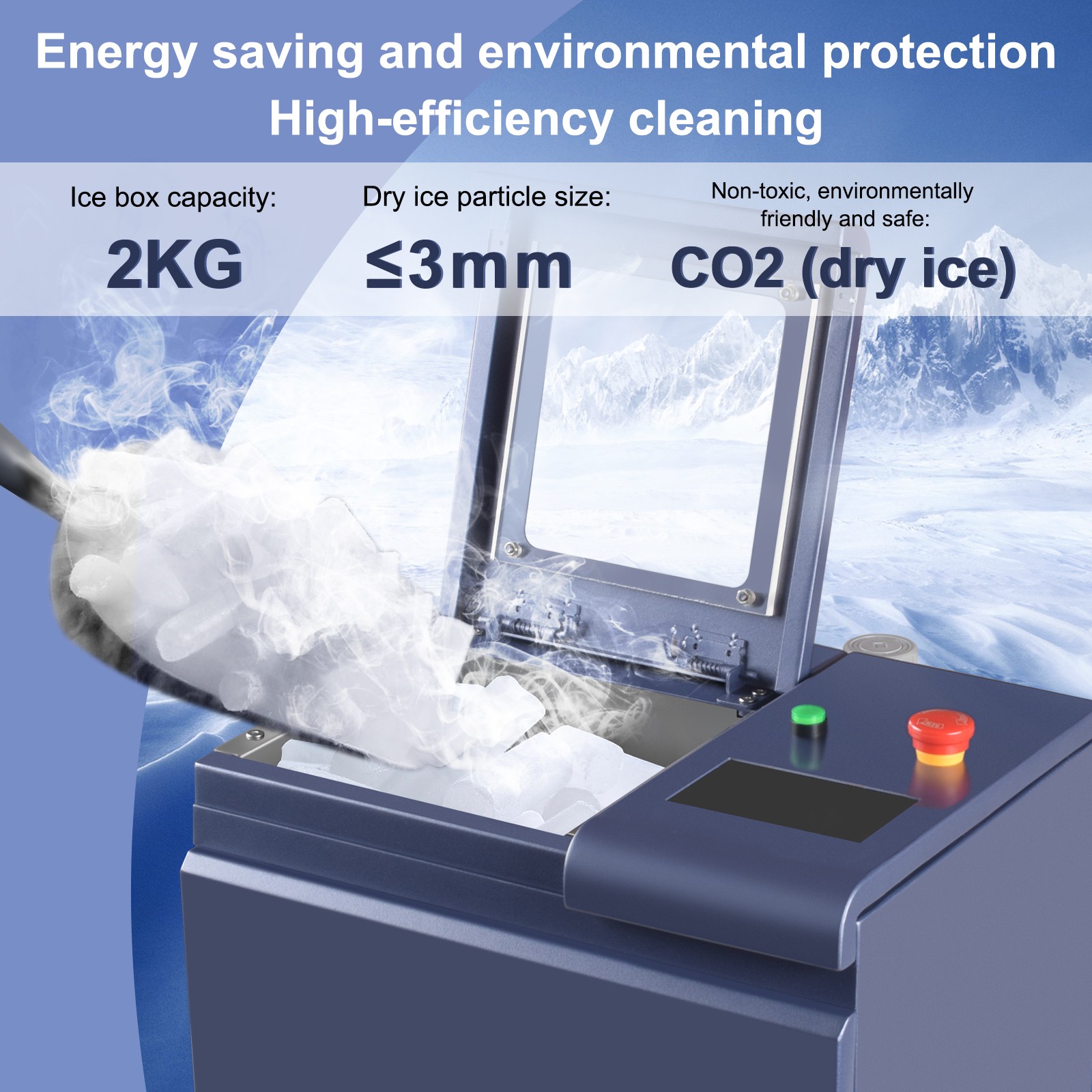 Dry Ice Cleaning Machine Blasting Machine For PCB Rosin Burrs Carbon Removal