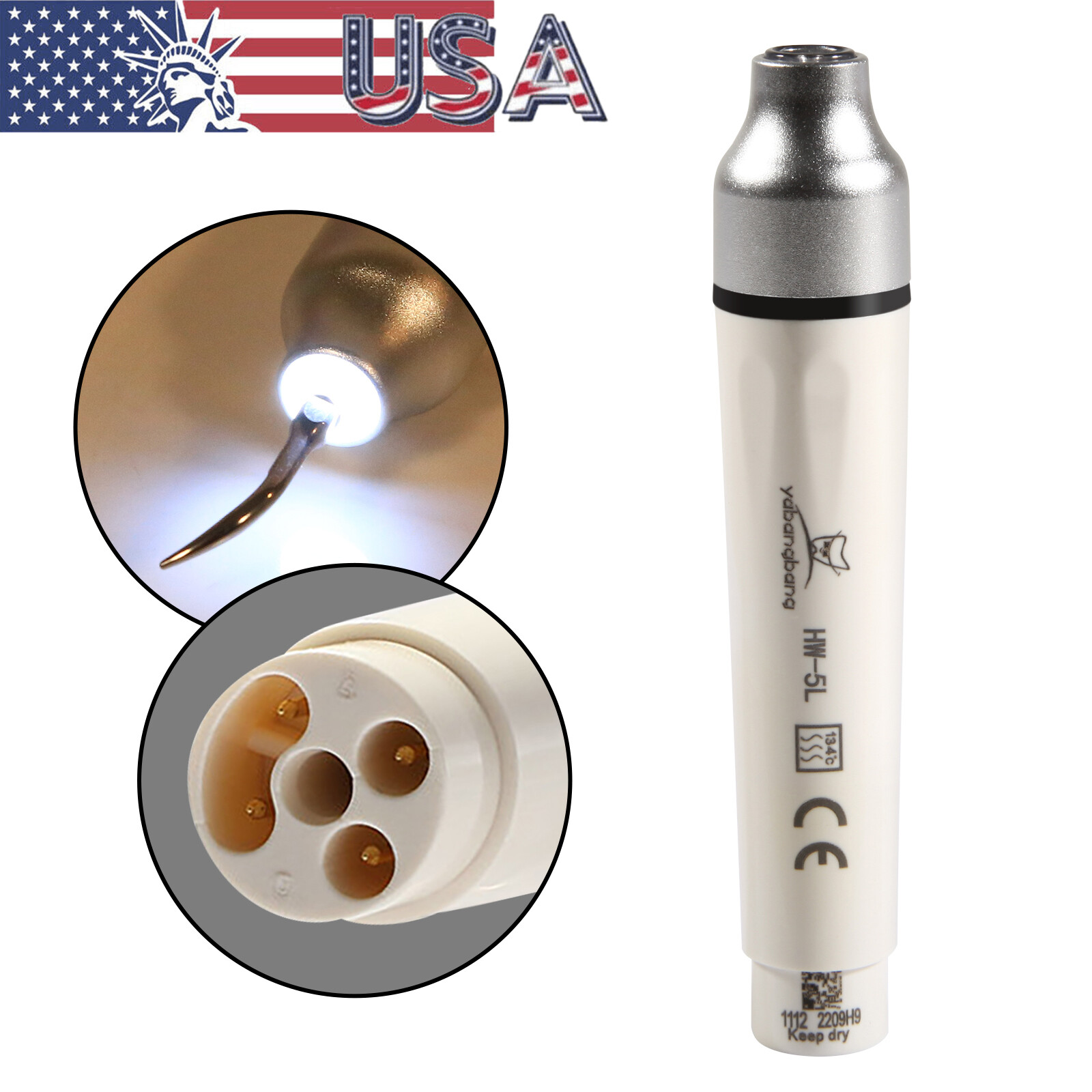 Dental Detachable LED Ultrasonic Scaler Handpiece HW-5L fit for WOODPECKER/EMS A
