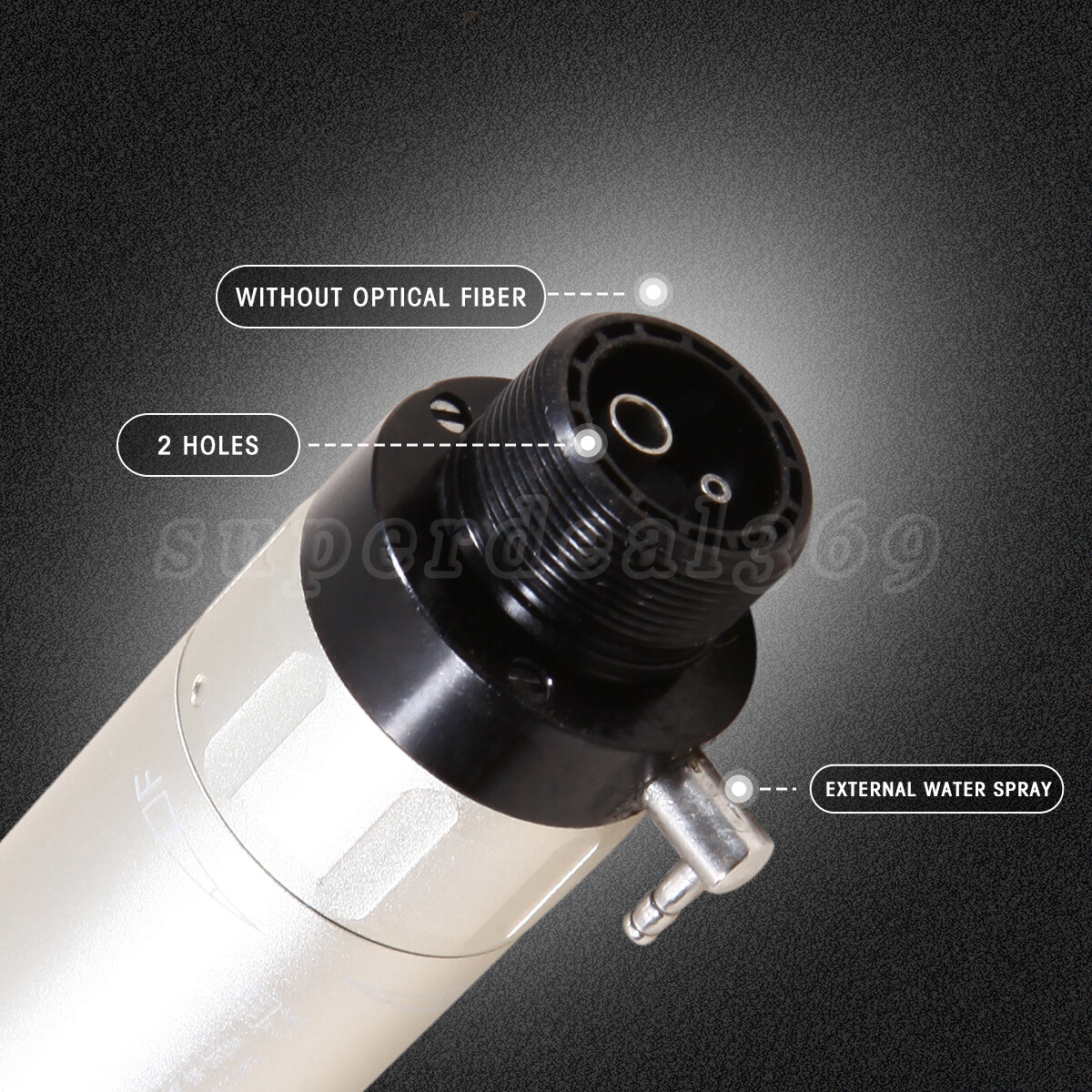 Dental Low Speed Push Button Contra Angle+Straight+Air Motor Handpiece 2Hole Kit