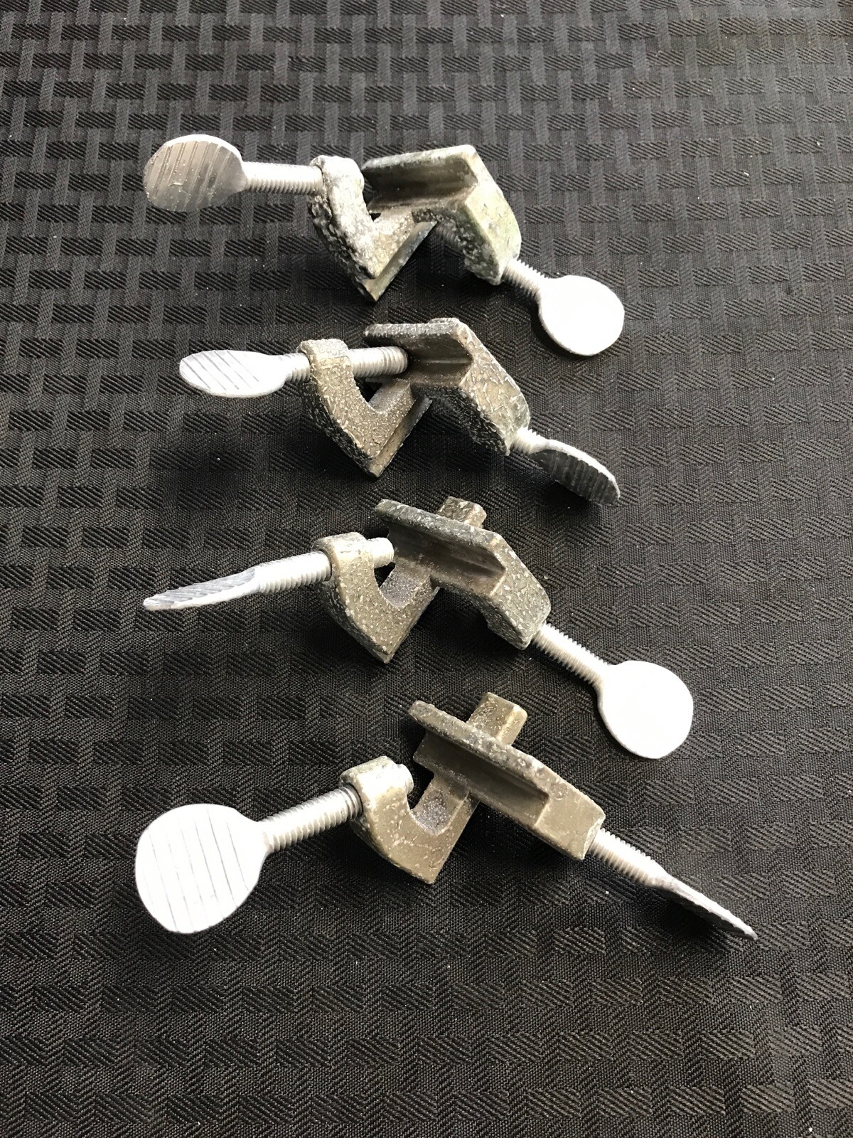 (Lot of 4) Laboratory Castaloy 90° Angle Clamp Holder Fits Up To 20mm OD Rod