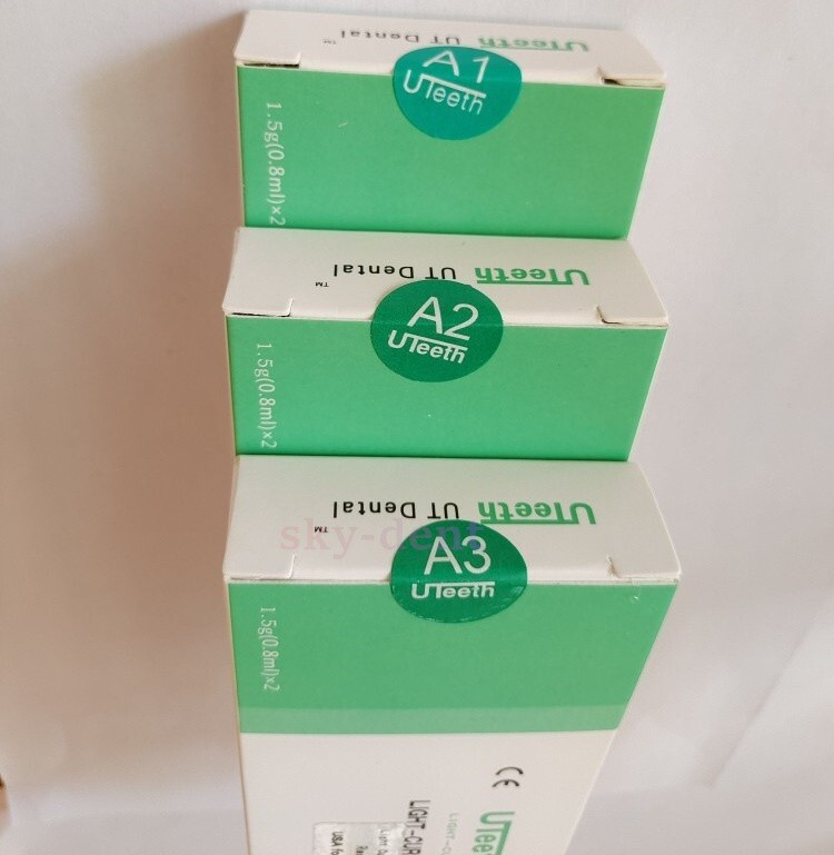 UTeeth Dental Composite Resin Flowable Light Cure Flow A1 A2 A3 Bonding Adhesive