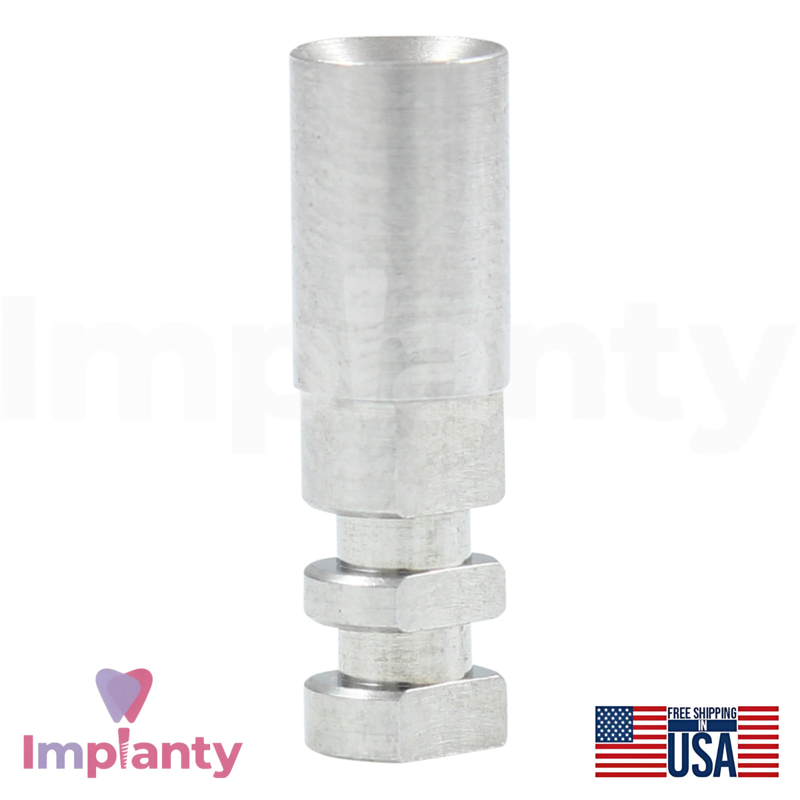 5x MIS® Seven Compatible Dental Fixture Analog Ø3.75mm Replica Int Hex 2.45mm
