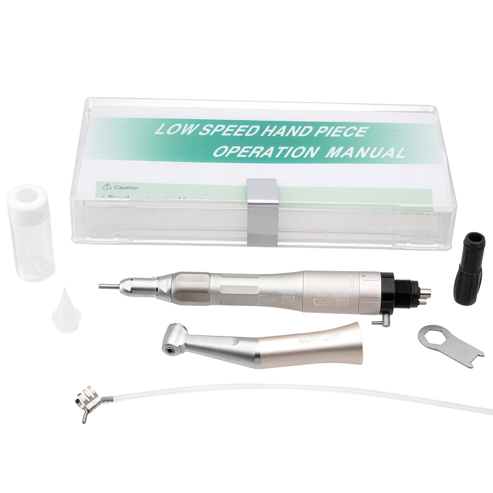 US Dental Low Speed Handpiece Straight Contra Angle Push Button E-Type Air Motor