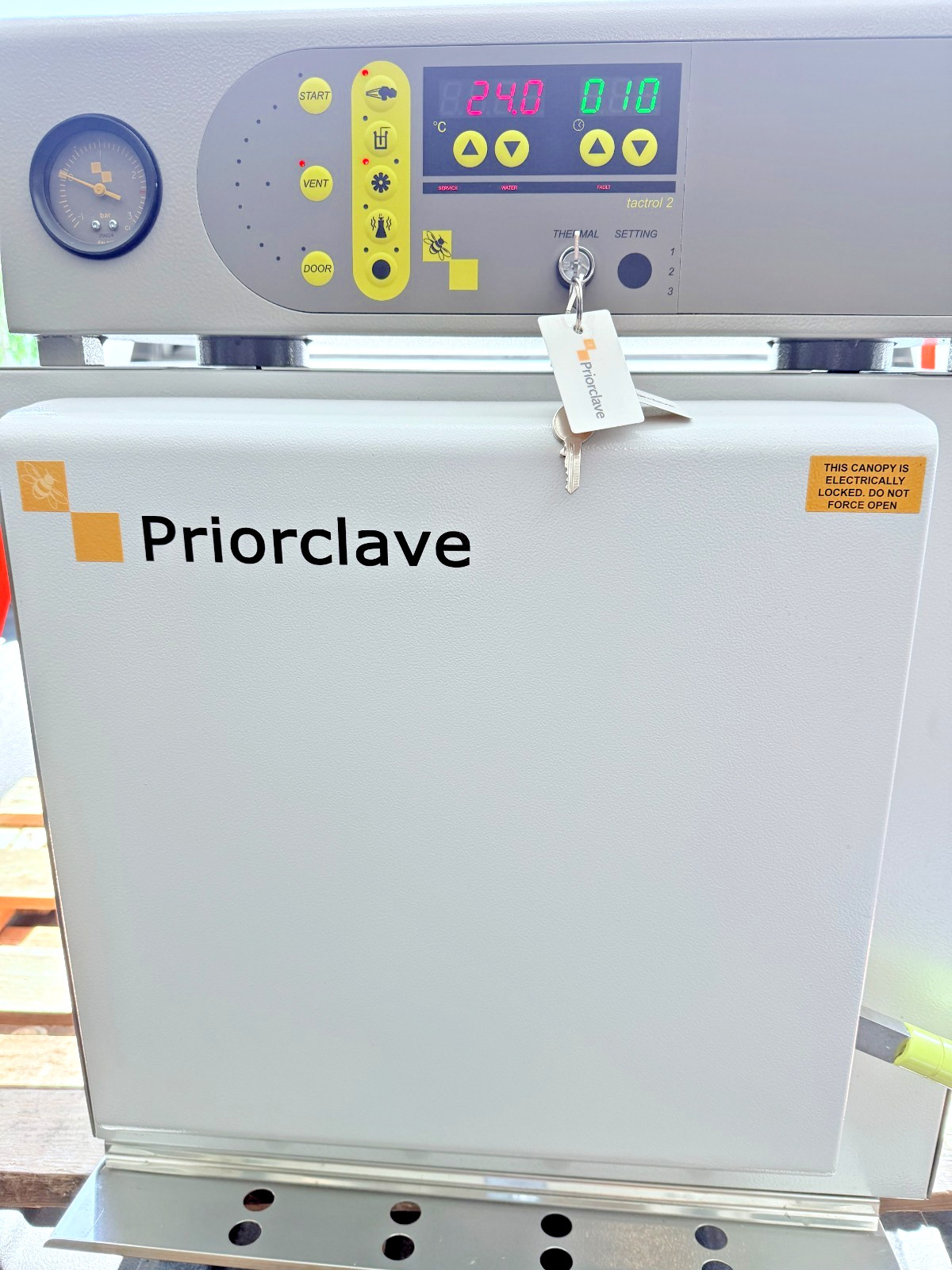 Priorclave 60L Research-Grade Benchtop Steam Autoclave PNA/QCS/H60 Tactrol 2 NEW