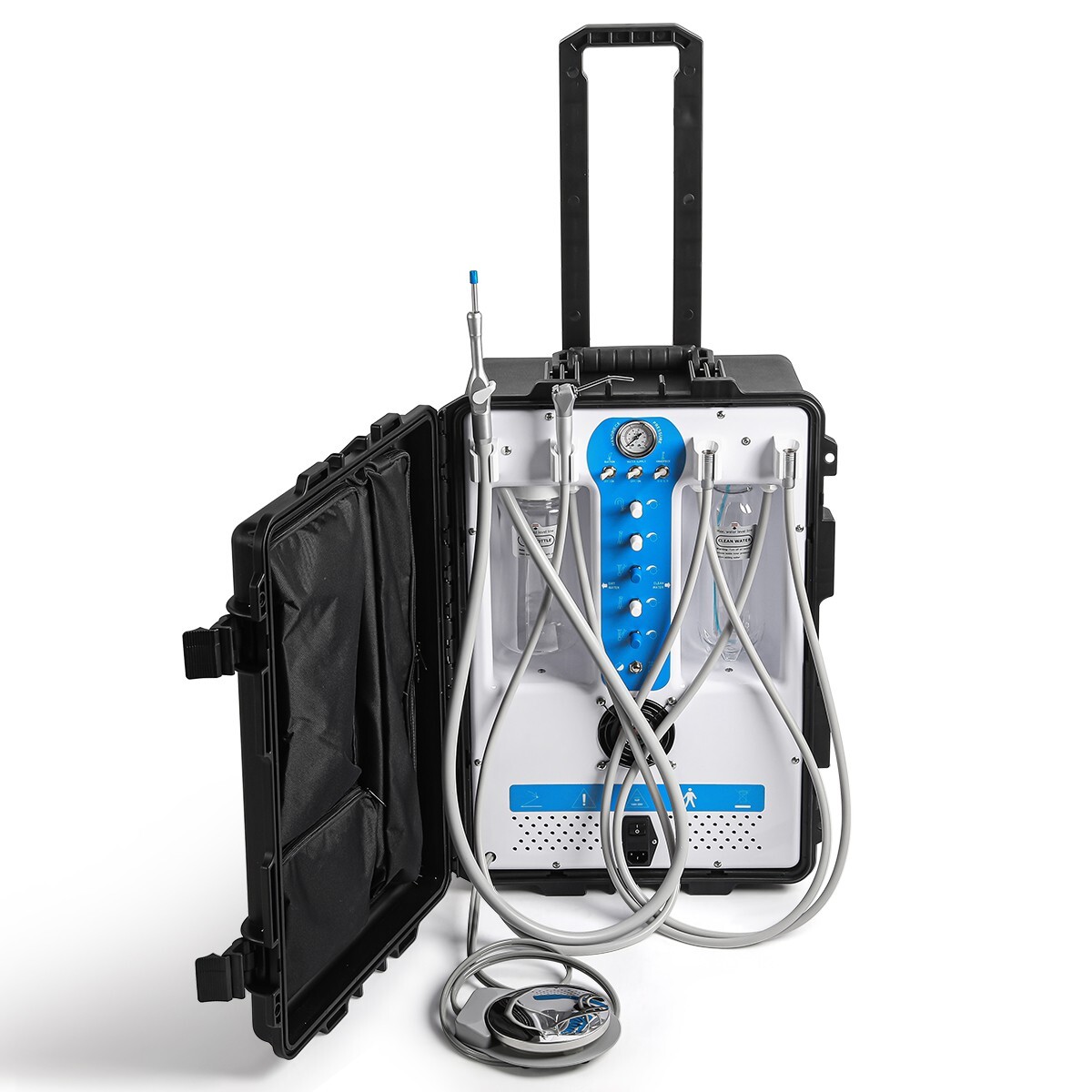 FDA CE Dental Portable Unit System Air Compressor High Suction Treatment