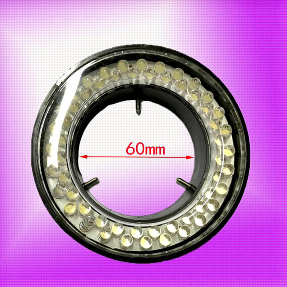 Power 60-LED Adjustable Ring Light illuminator Lamp For STEREO ZOOM Microscope