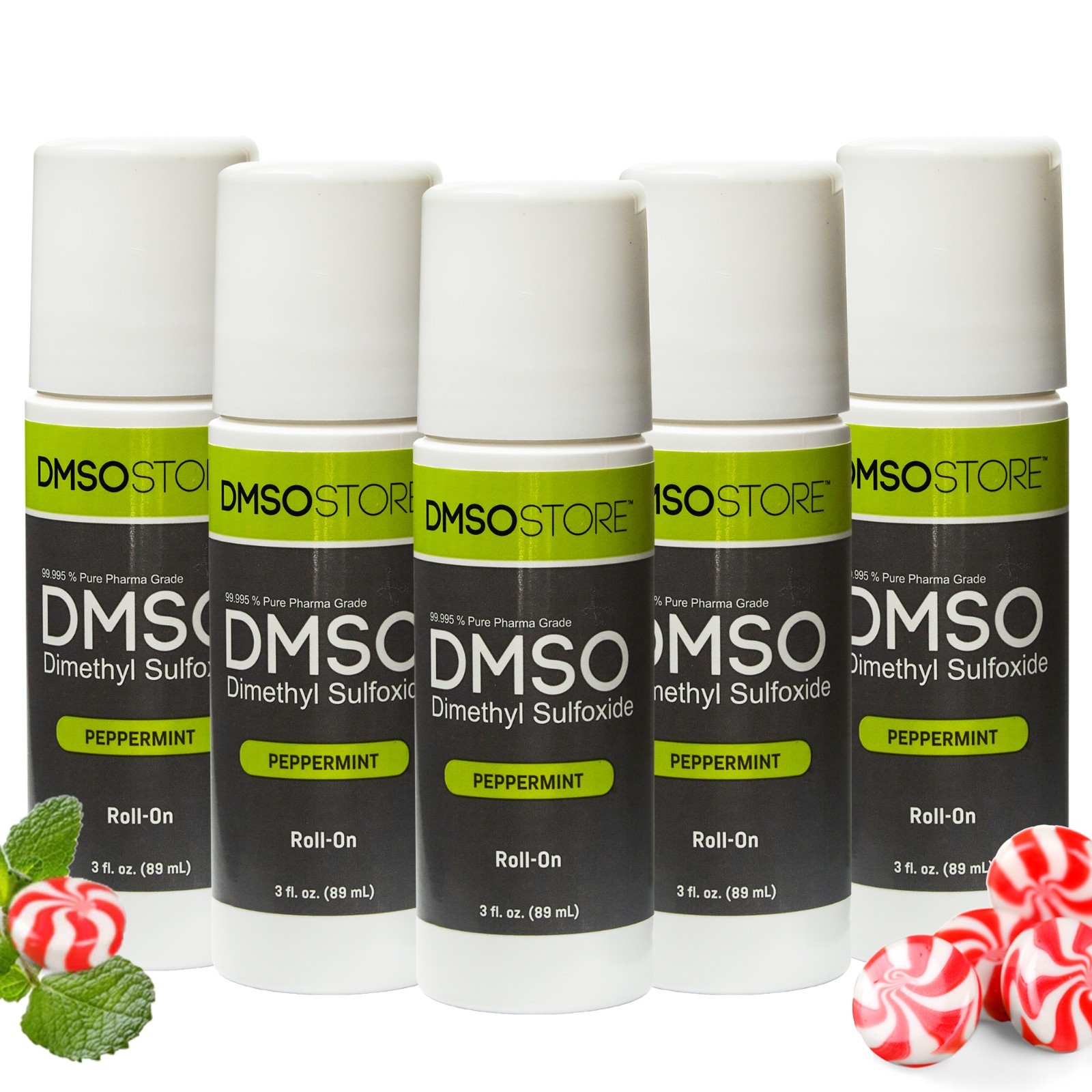 DMSO Roll on 3 oz with Peppermint Scent 5 Pack