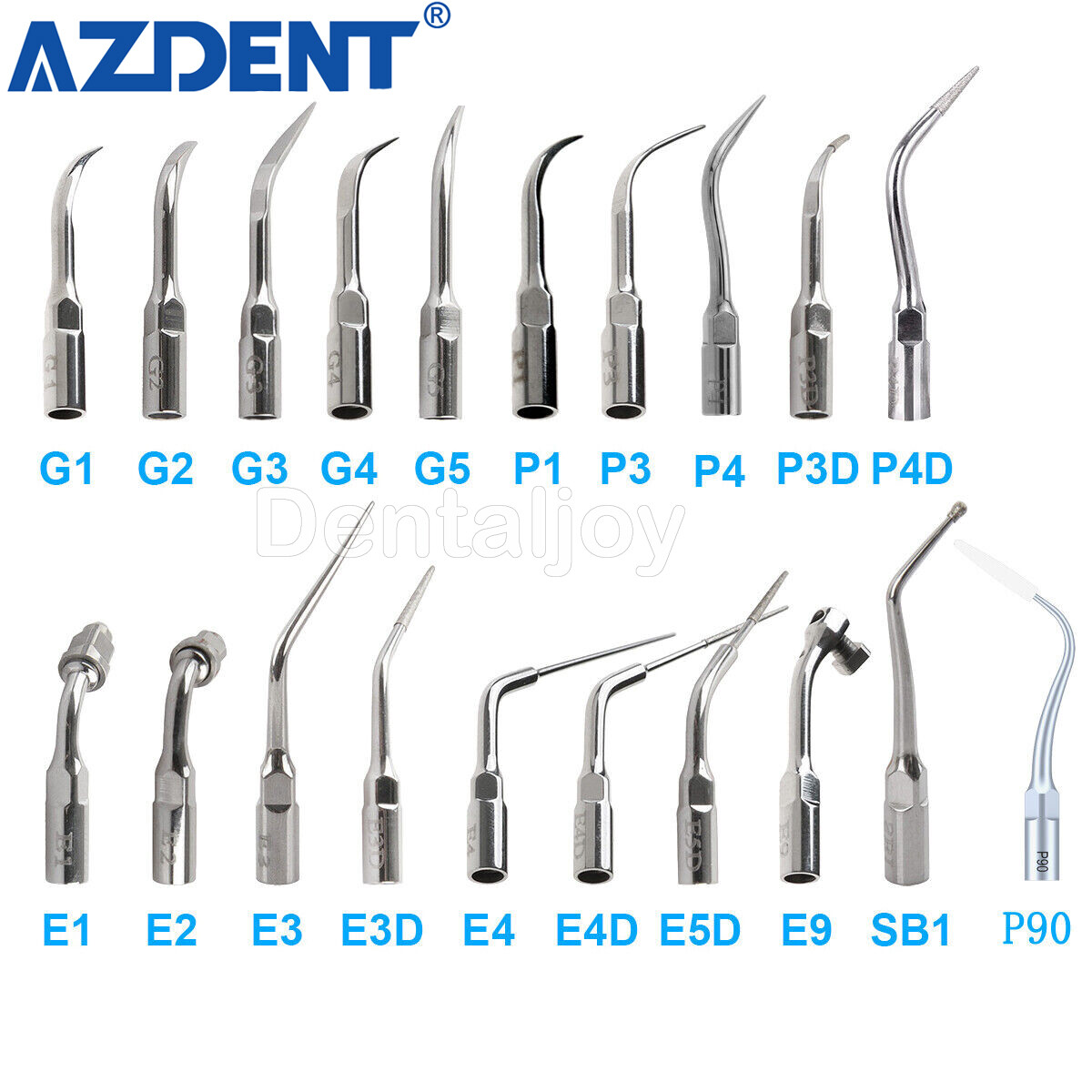 19 Type Dental Ultrasonic Scaler Scaling Endo Perio Tip Fit EMS