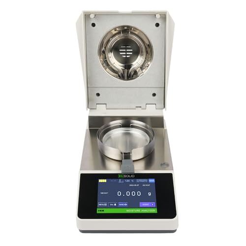 U.S. Solid Moisture Analyzer 0.01 g 0.1% Readability 5-inch Touch Screen