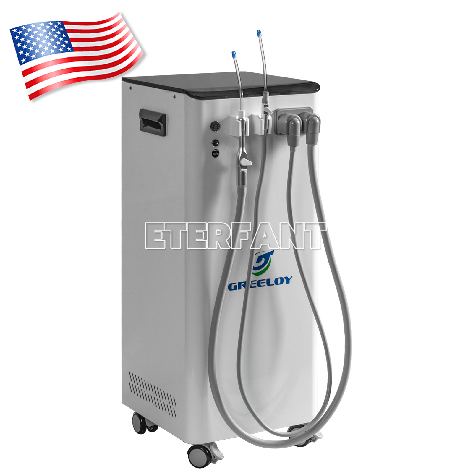 350/450/600/1300/2200L/min Dental Electric Mobile Suction Unit System Equipment