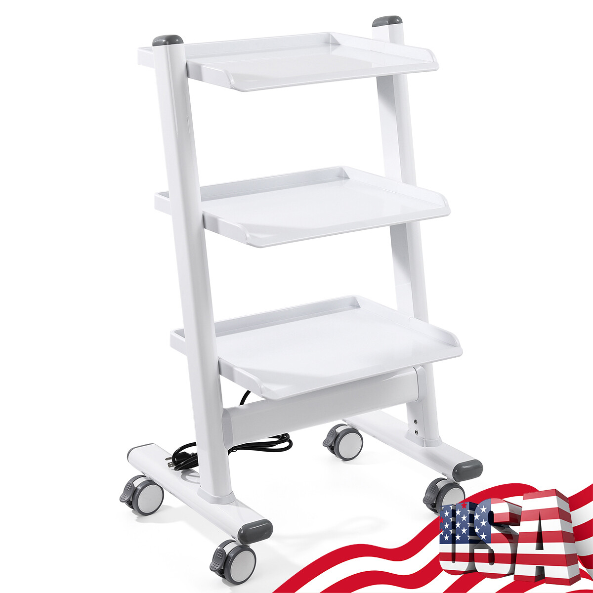 3/4/5 Drawer Dental Mobile Trolley Built-in Socket/Trolley & Auto-water System