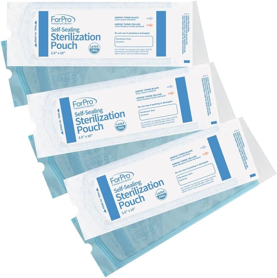 ForPro Professional Collection Self-Sealing Sterilization Pouches(2Packs/400Ct)