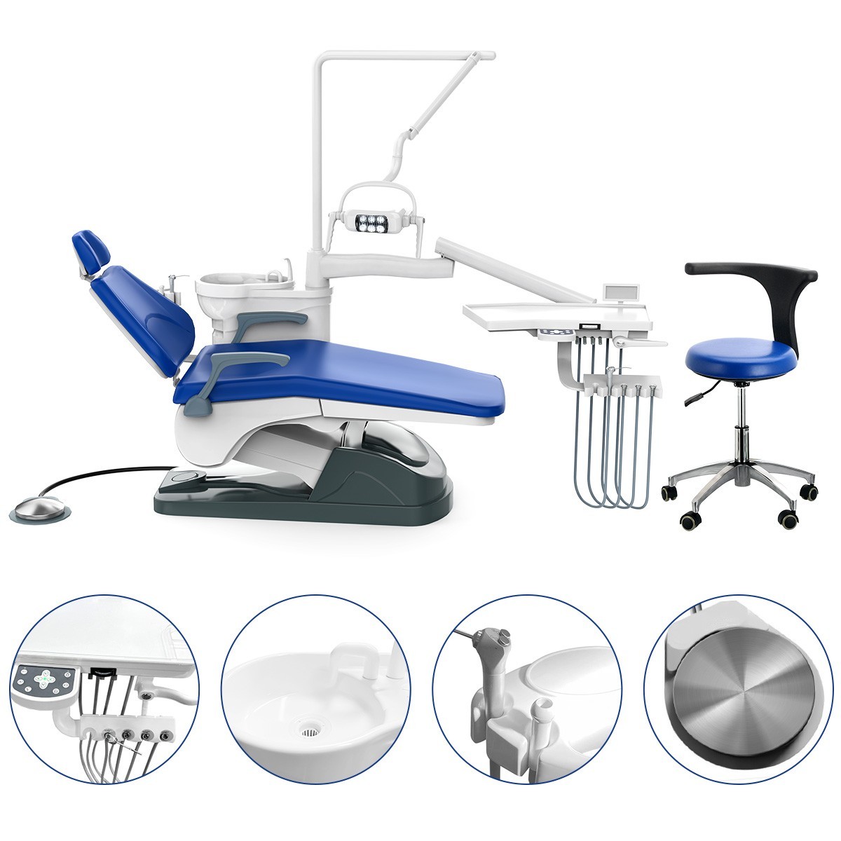 FDA Dental Unit Chair Computer Control /22L Autoclave Steam Sterilizer Class B