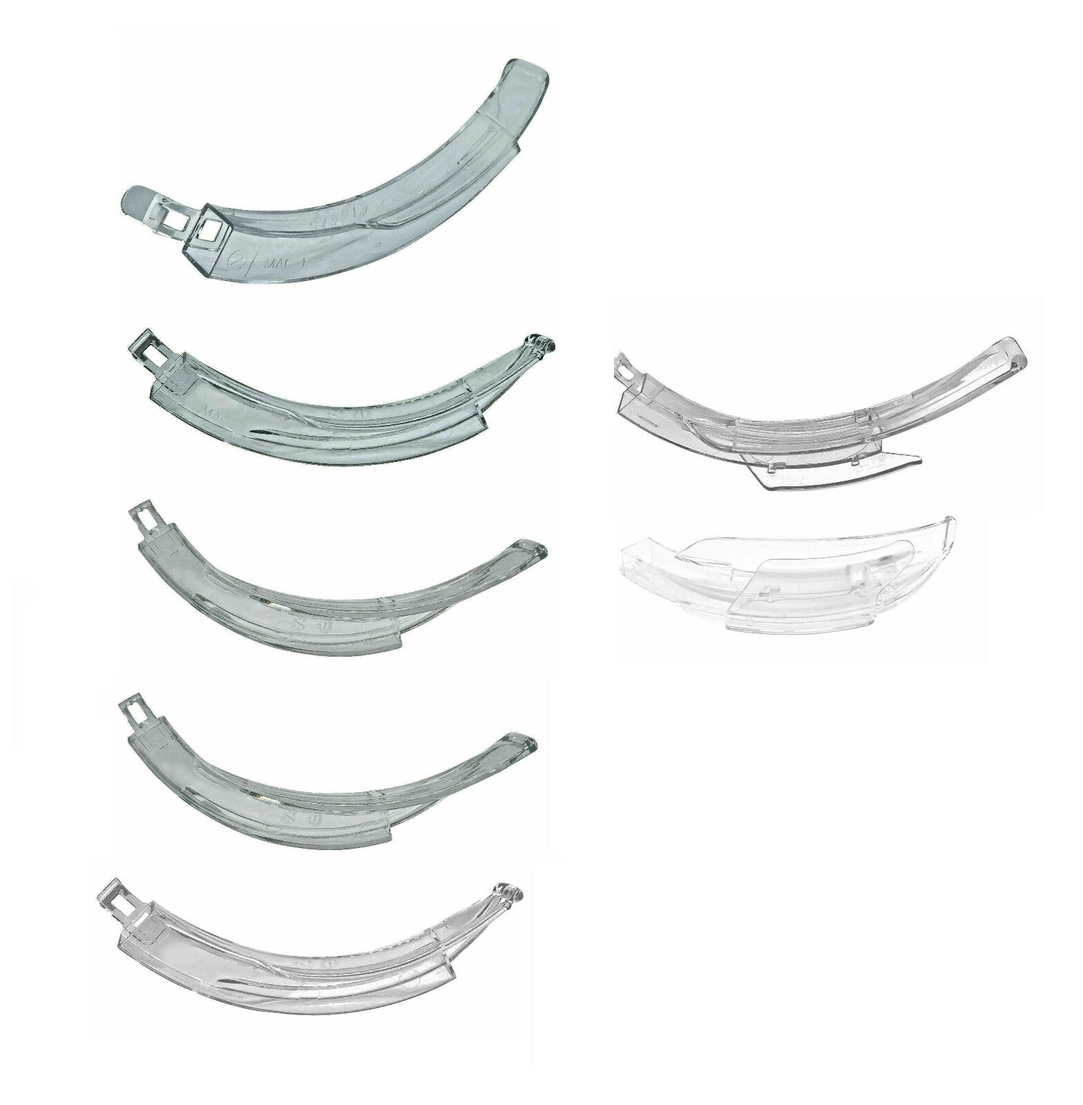 ClearVue Disposable Macintosh Laryngoscope Blade Sizes MAC1 MAC2 MAC3 MAC4 MAC5