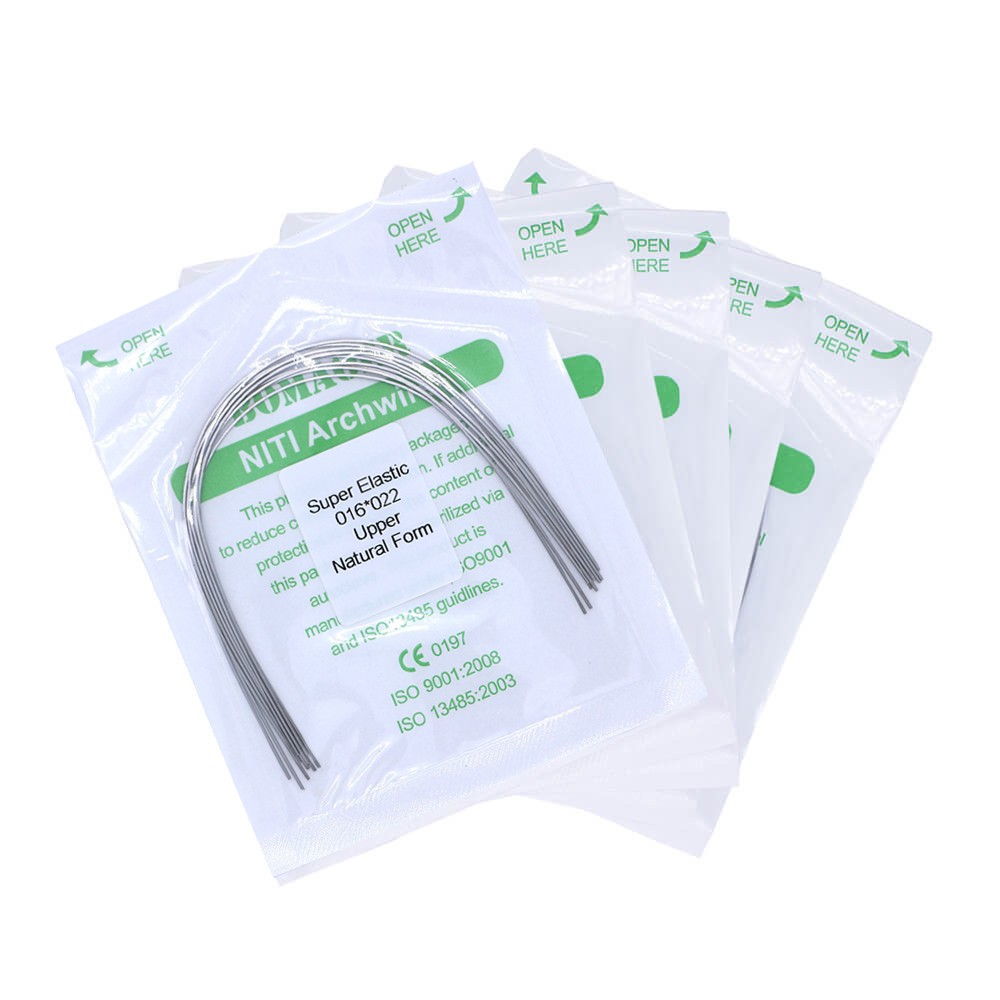 5×Dental Orthodontic Super Elastic Niti Rectangular Arch Wire Natural 16×22Upper