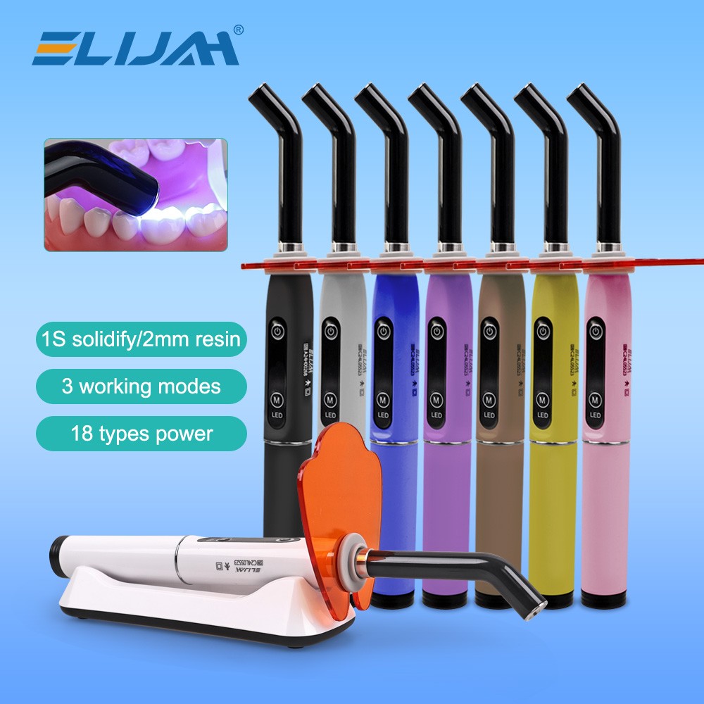 Wireless Dental Light Curing Machine 1s/2mm Resin Curing Light 800-2400 mW/cm²