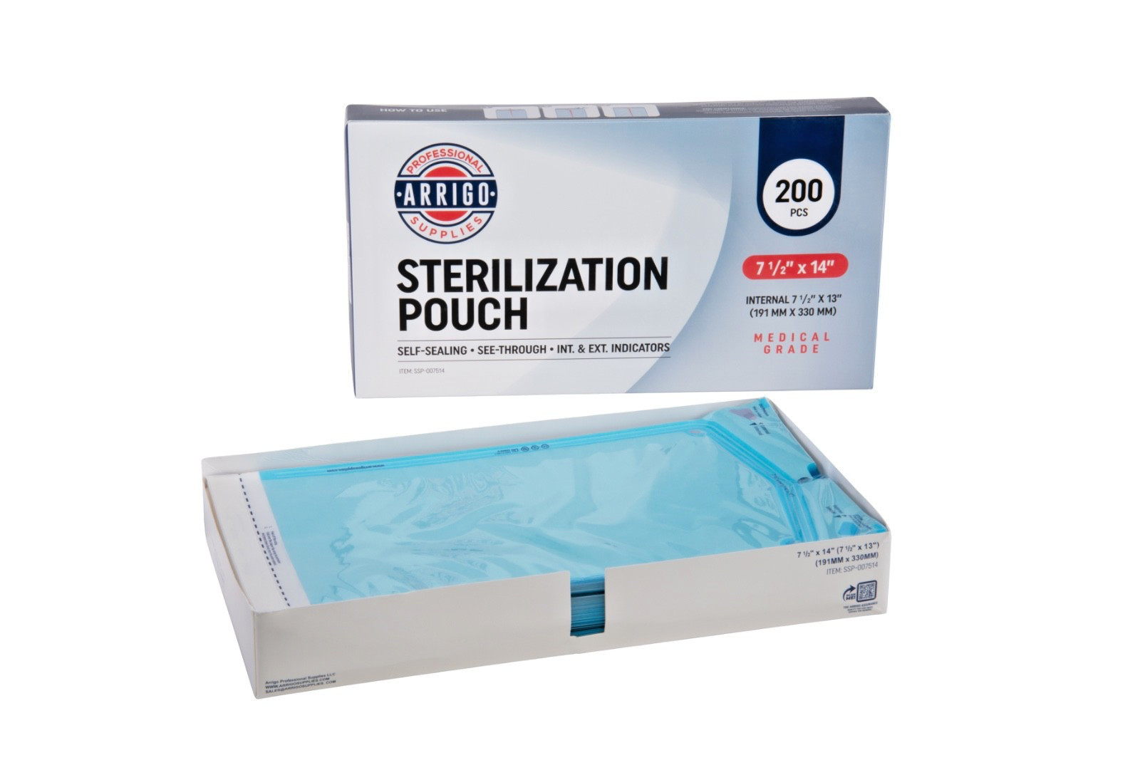 Sterilization Pouches – Multi Sizes, Self Seal, Dual Indicator, Medical Dental
