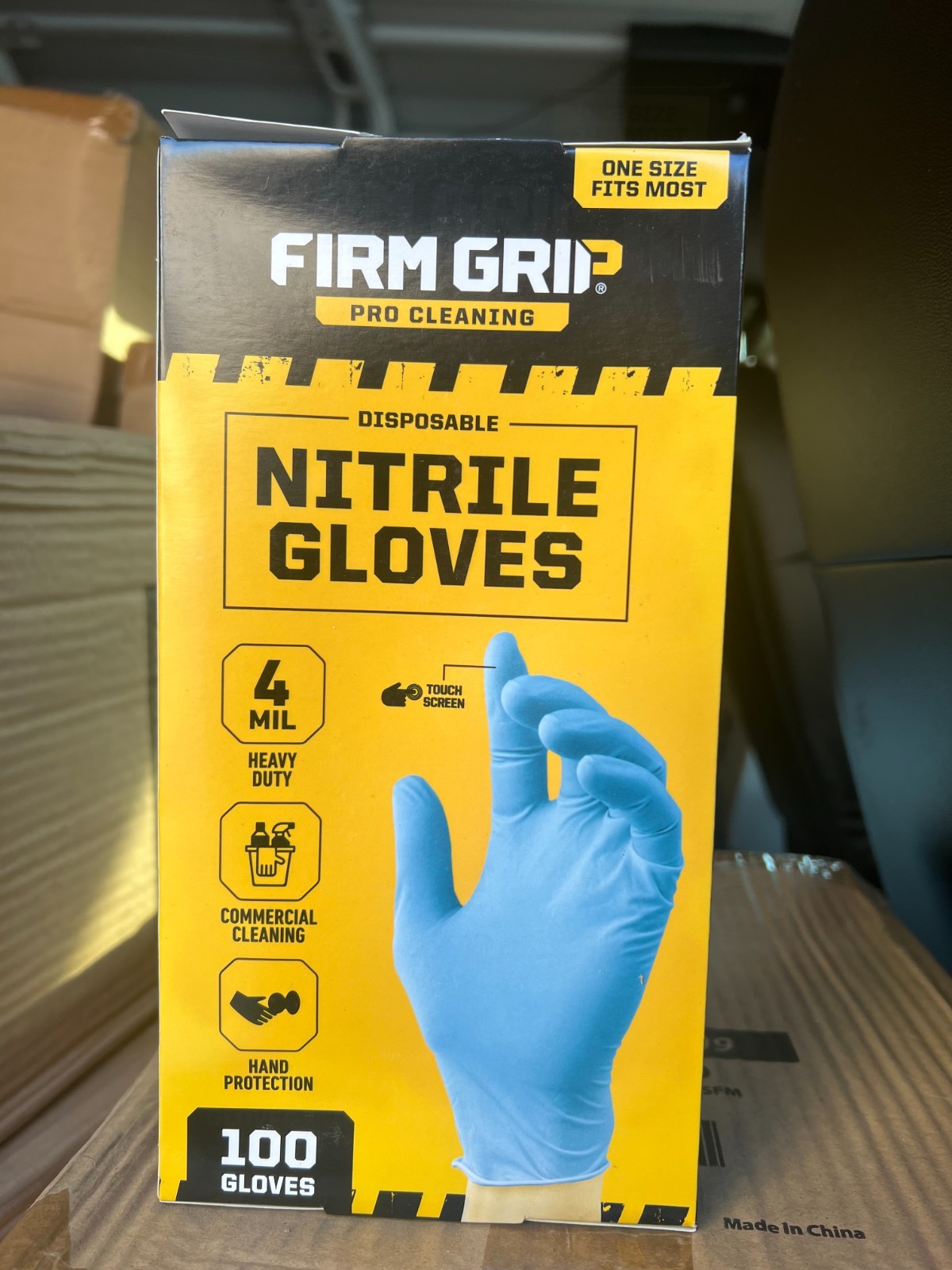 NITRILE VINYL BLEND GLOVES 4 Mil Case of gloves 1000 pcs, Non Medical LARGE