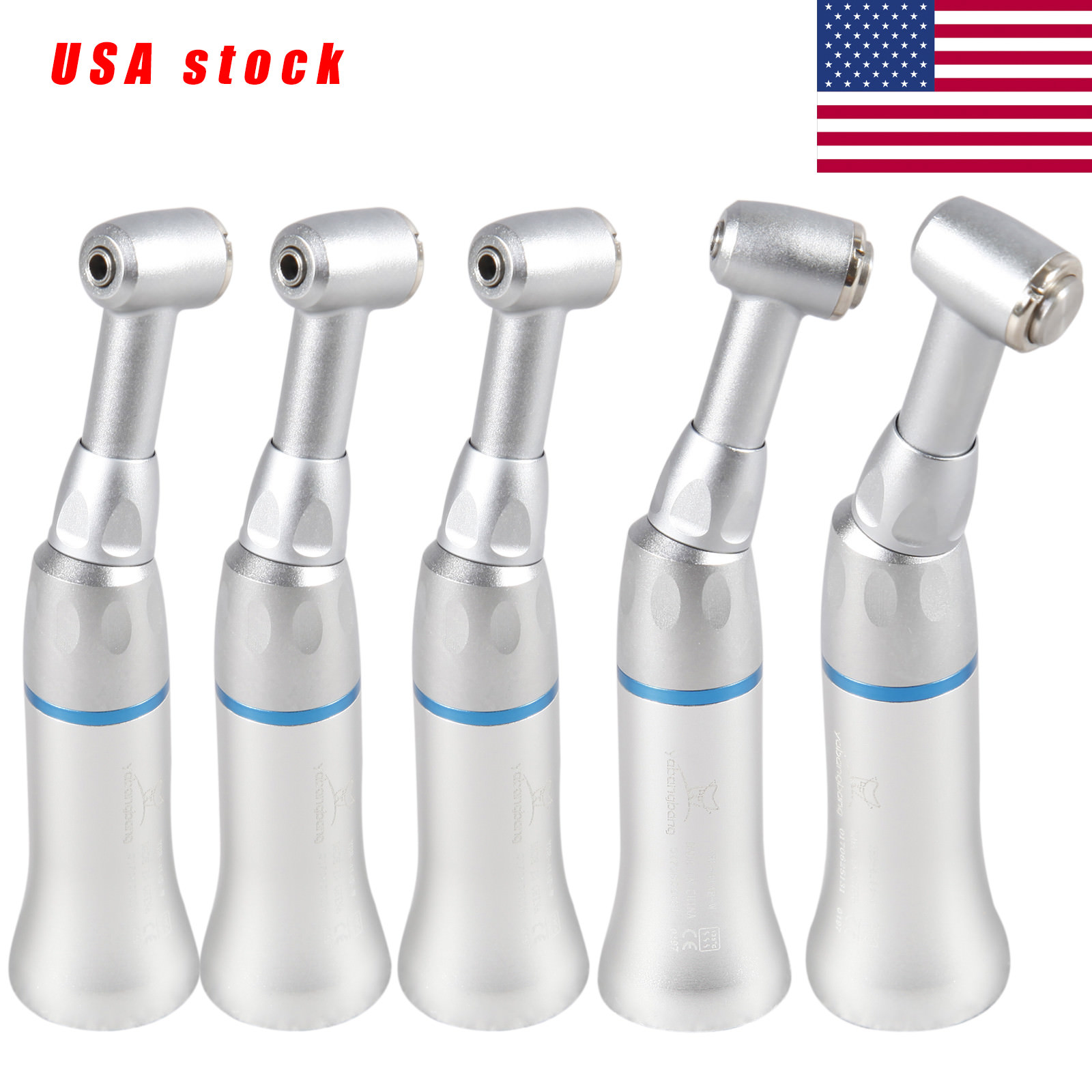 5 PCS USA NSK Style Dental Contra Angle Push Button Handpiece Low Speed YAD
