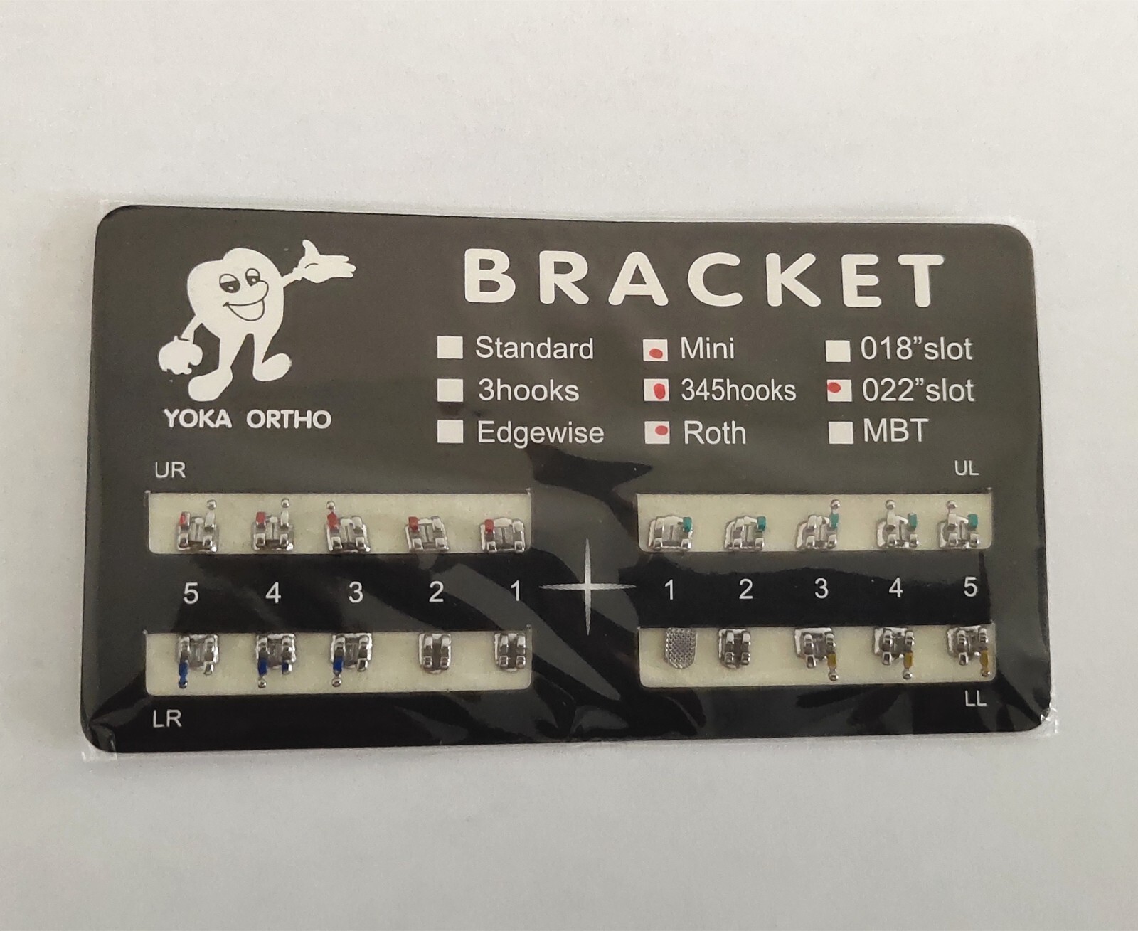 10 Packs Dental Orthodontic Metal Brackets Braces Mini Roth.022 Hooks 345