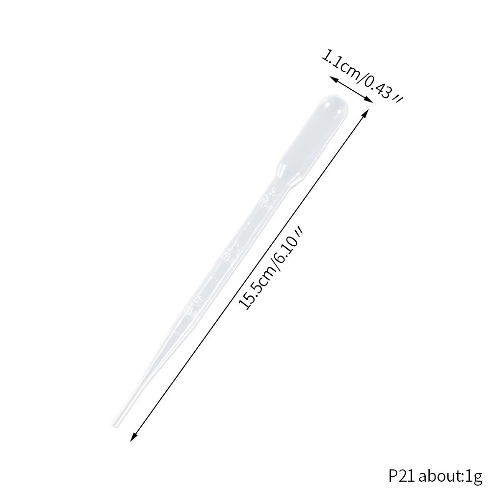 10/100PCS 3ml Plastic Transfer Pipettes Disposable Graduated Dropper for Lab DIY
