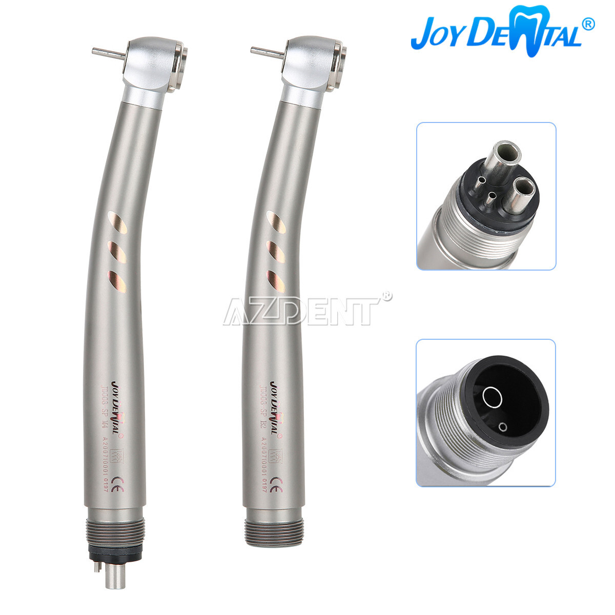 Dental E-generator Shadowless Ring LED High Speed Ceramic Handpiece 4/2 Holes