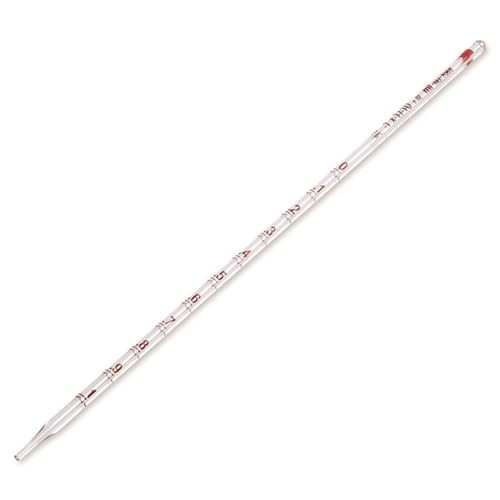 PYREX 1mL Measuring Pipets, 0.1mL Grad Intervals, TD, Colored