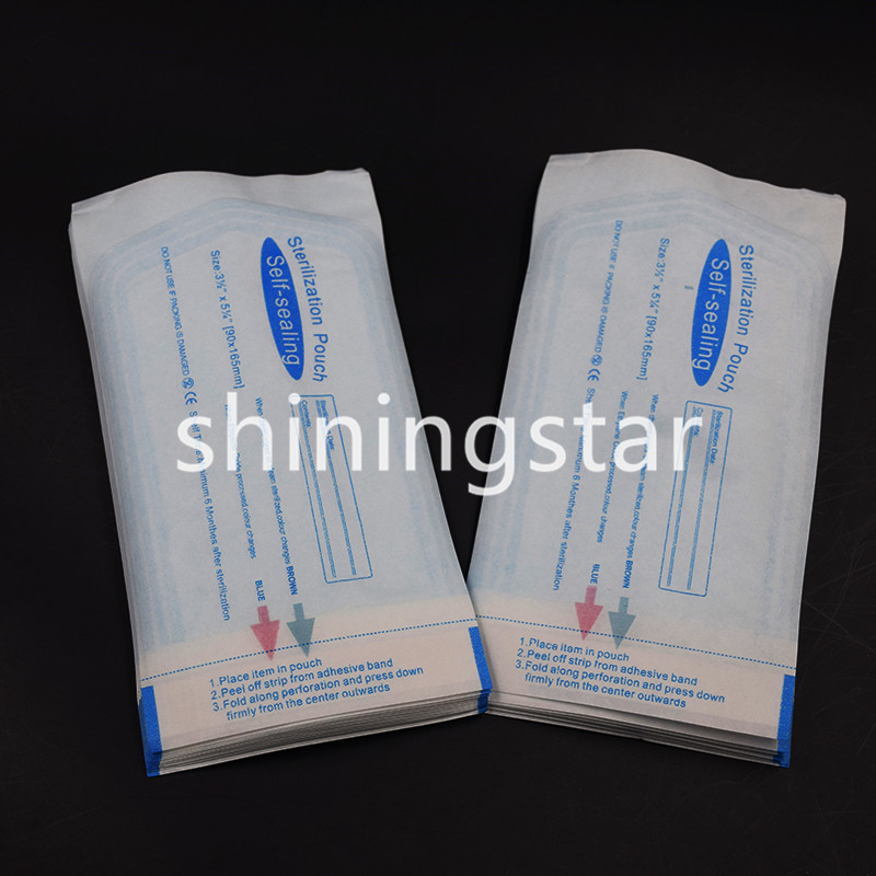 Dental 200 Pcs STERILIZATION POUCHES BAGS Self-Sealing 3 1/2″ X 5 1/4″ 90*165mm