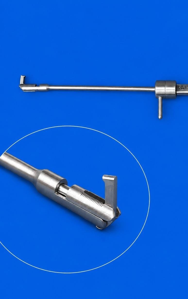 Pediatric Back-Biter Punch Forceps Straight ENT Instrument Stainless Steel
