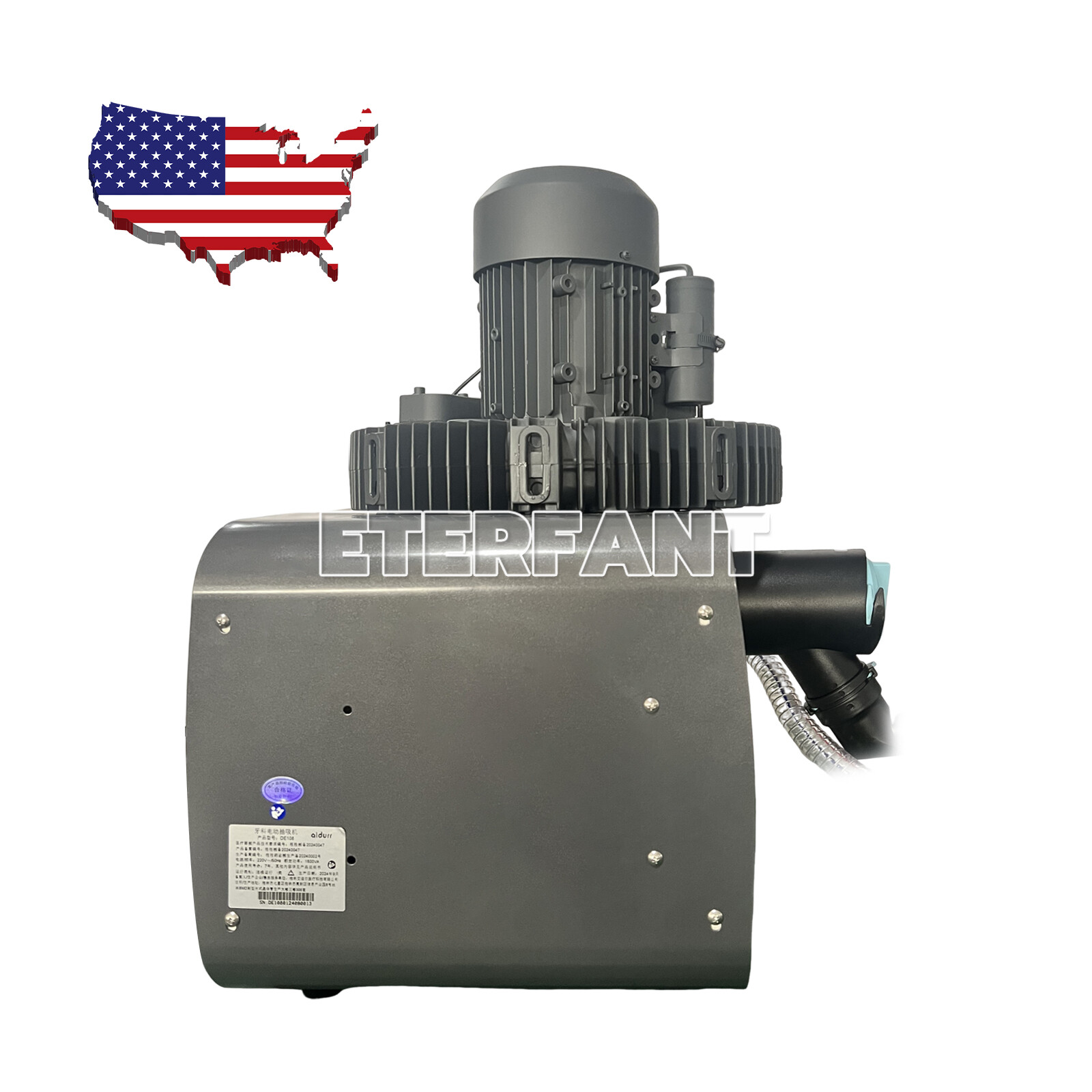 ETERFANT Dental Electric Suction Machine Vacuum Pump System Semi-Dry Type