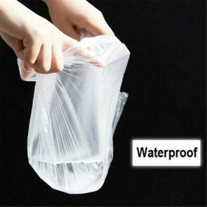 50-600pcs Disposable Plastic Aprons Polythene Aprons Eco Flat Pack Transparent