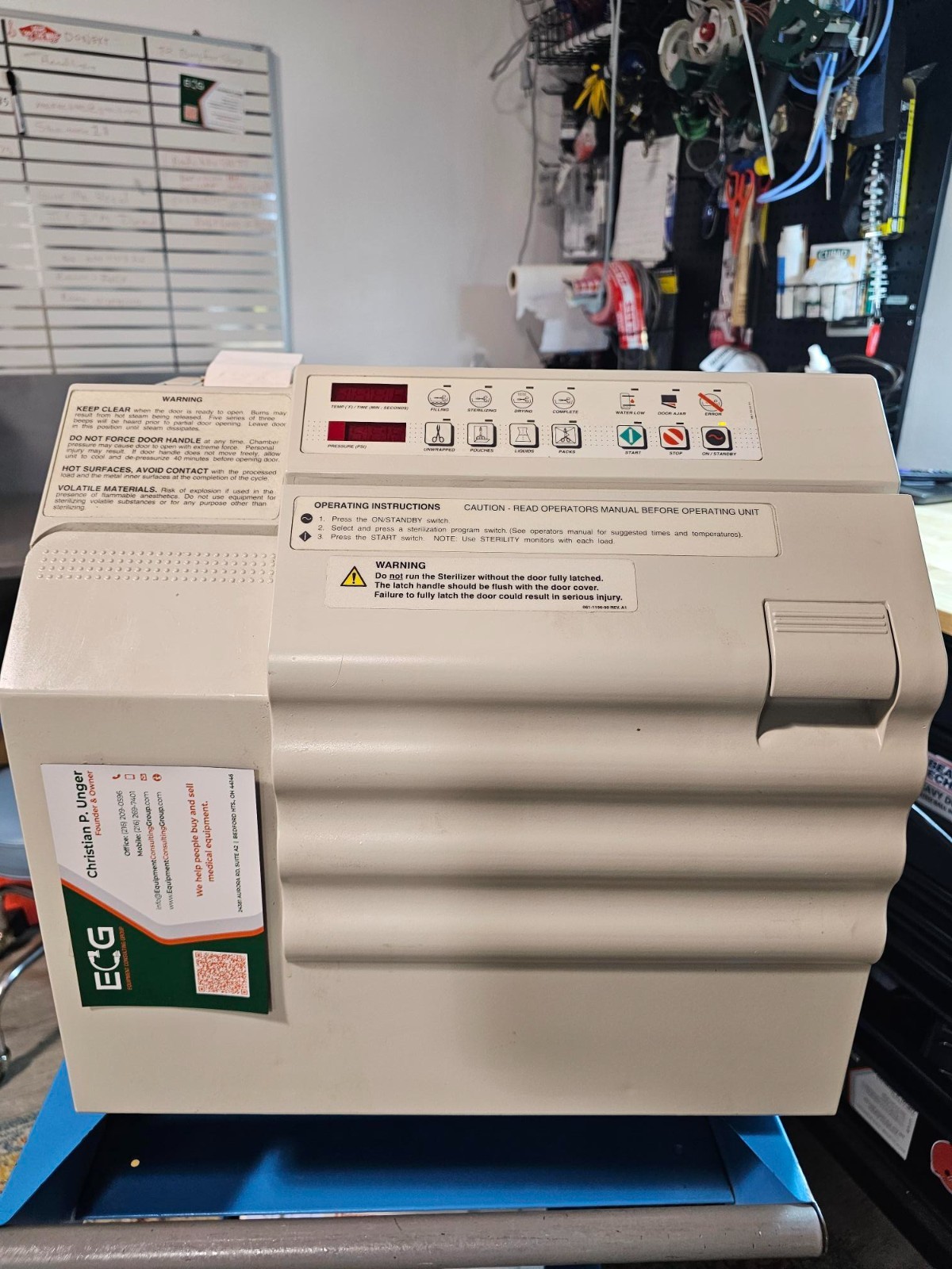 Ritter Midmark Steam Sterilizer UltraClave M11-001 sn: ES007933