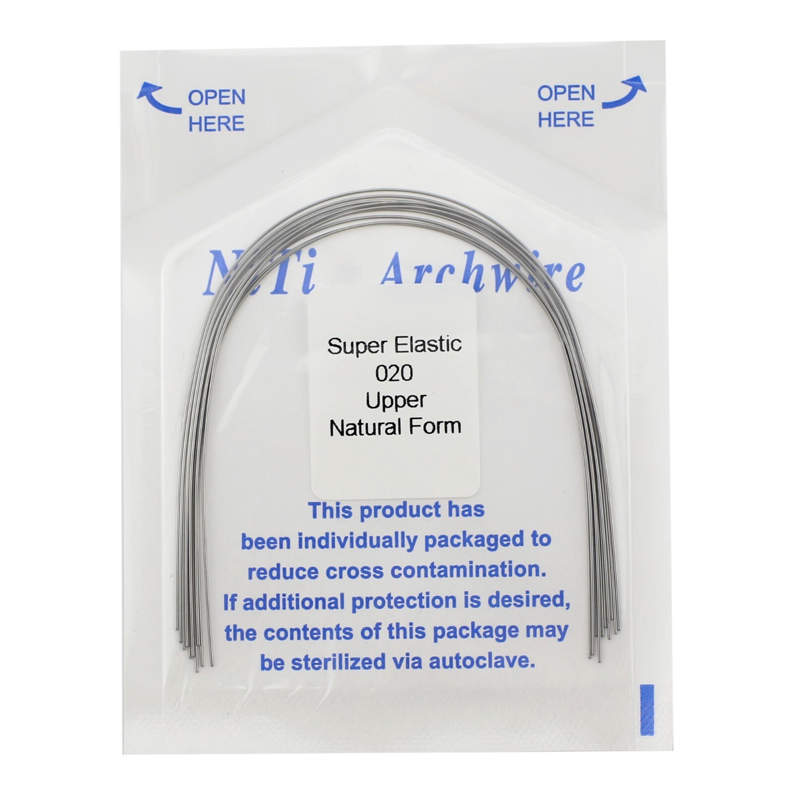 100PCS Dental Orthodontic Niti Arch Wire Rectangular Round Natural Upper Lower