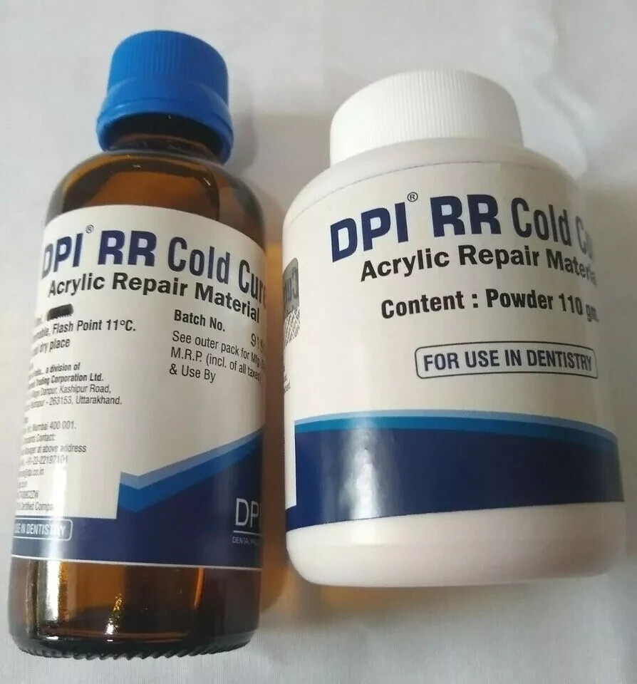 DPI Self Cure Rapid Repair Powder And Liquid For Acrylic Denture Dental