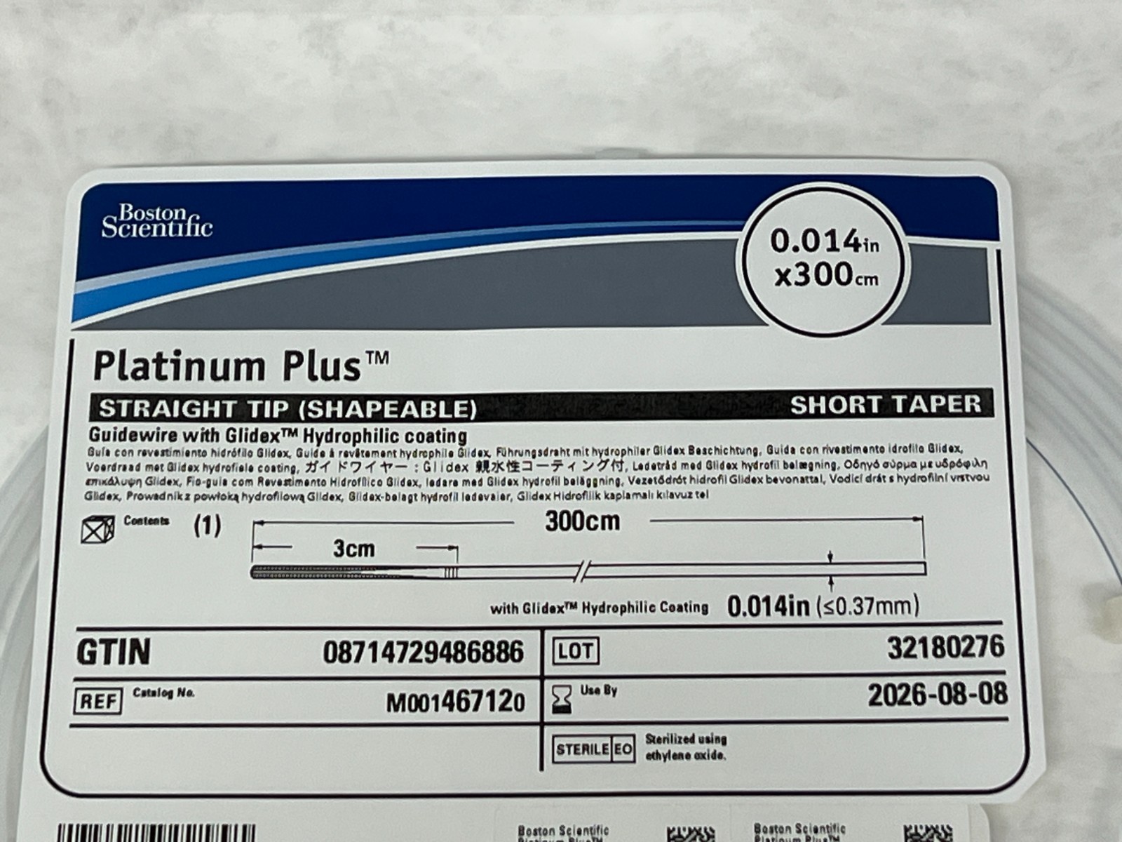 Boston Scientific Platinum M001467120 Exp.2026-08 (*Y66)