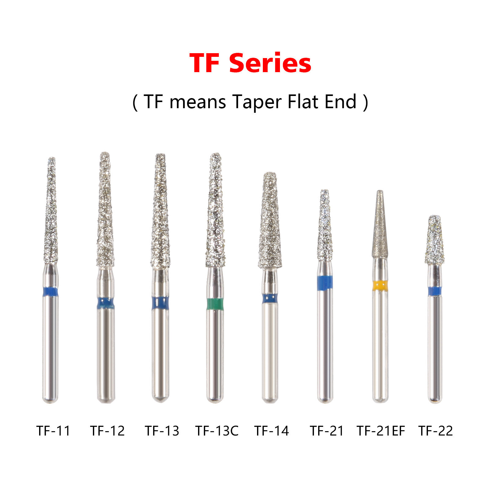 SANDENT Dental Diamond Burs for High Speed Handpiece FG1.6mm FG Bur SR