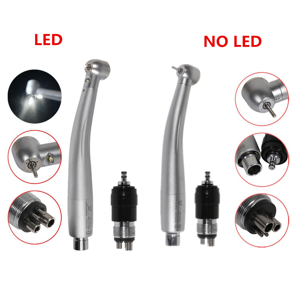 Large Torque Dental High Speed Handpiece LED/No-LED & 4-Hole Coupler NSK Style