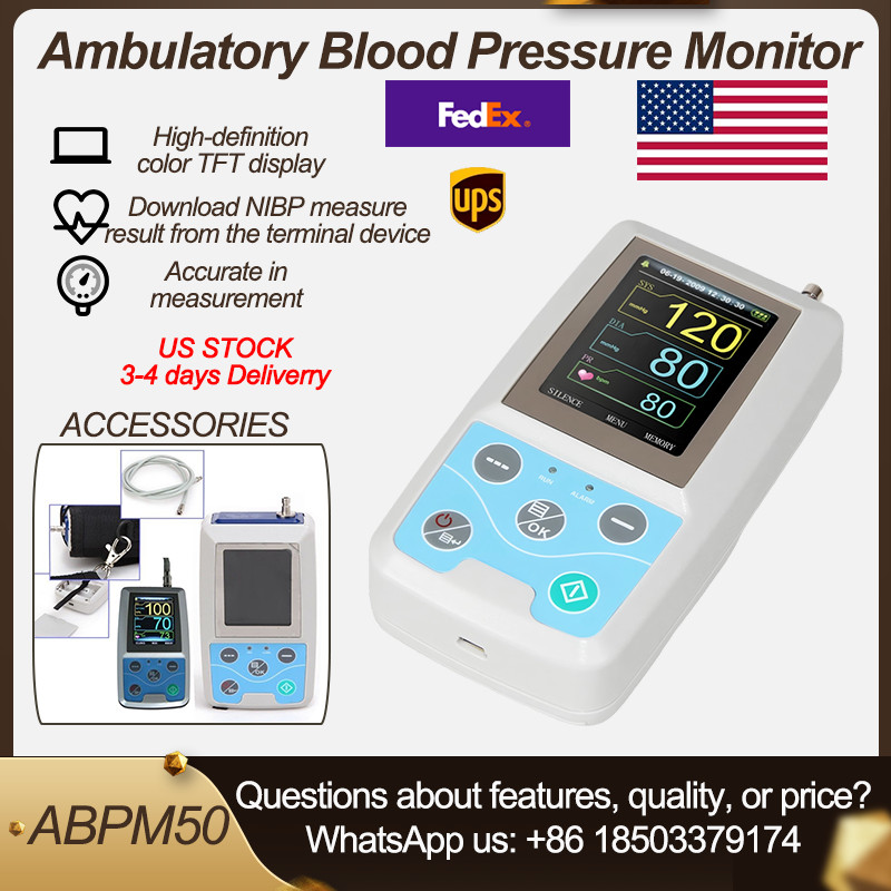 Ambulatory NIBP Holter BP Monitor w/ PC Software | US Warehouse Ship