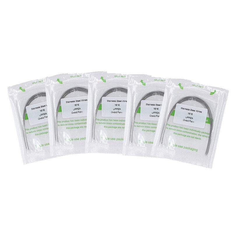 30×Dental Ortho Stainless Steel Rectangular Arch Wire Ovoid Form 16×16 Upper