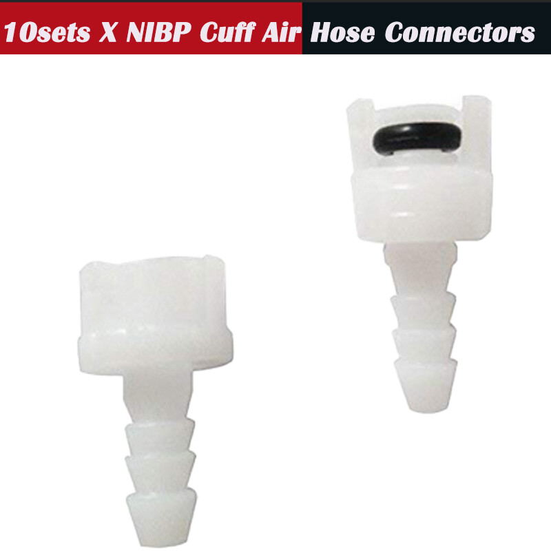10Sets Blood Pressure NIBP Cuff Air Hose Connector For Marquette Protocol GE US