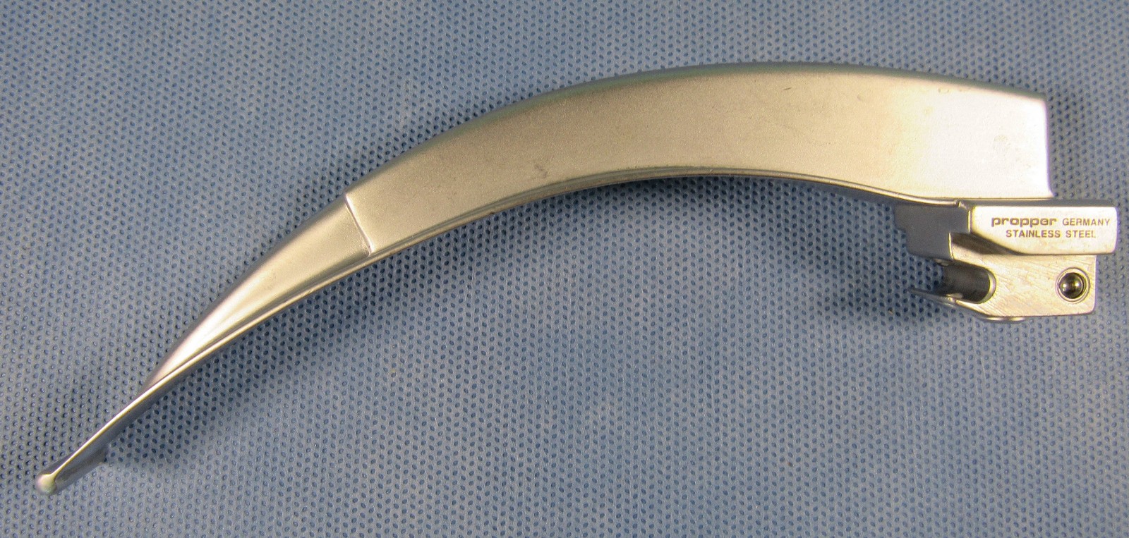 Propper MAC MacIntosh 4 Fiber Optic FO/ST Laryngoscope Blade Steel Germany Works