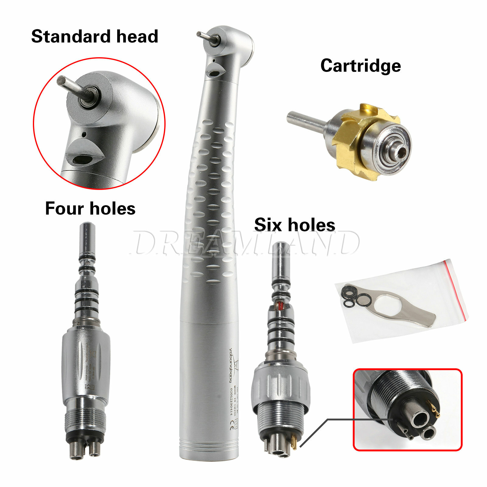 KaVo Style Dental Fiber Optic LED Handpiece High Speed / 4h/6h LED Quick Coupler