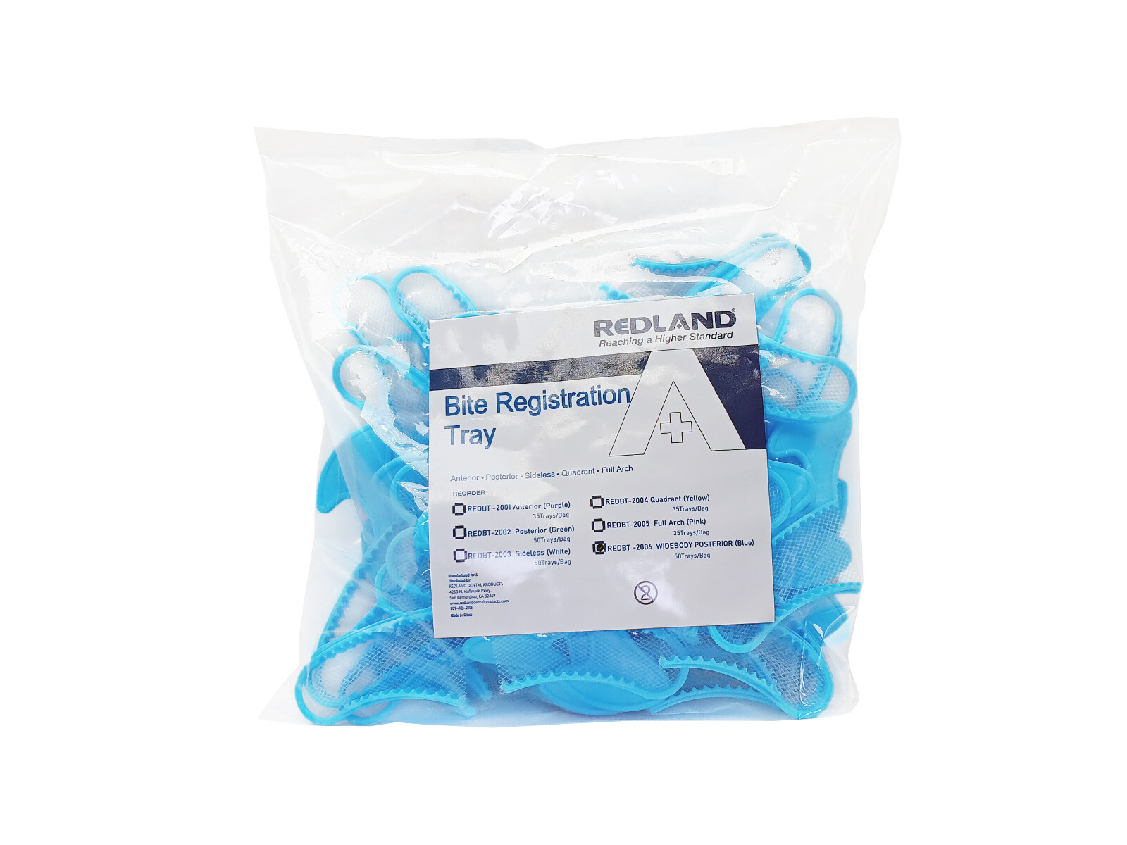 REDLAND Dental Disposable Bite Registration Trays All Sizes (Premier Type)