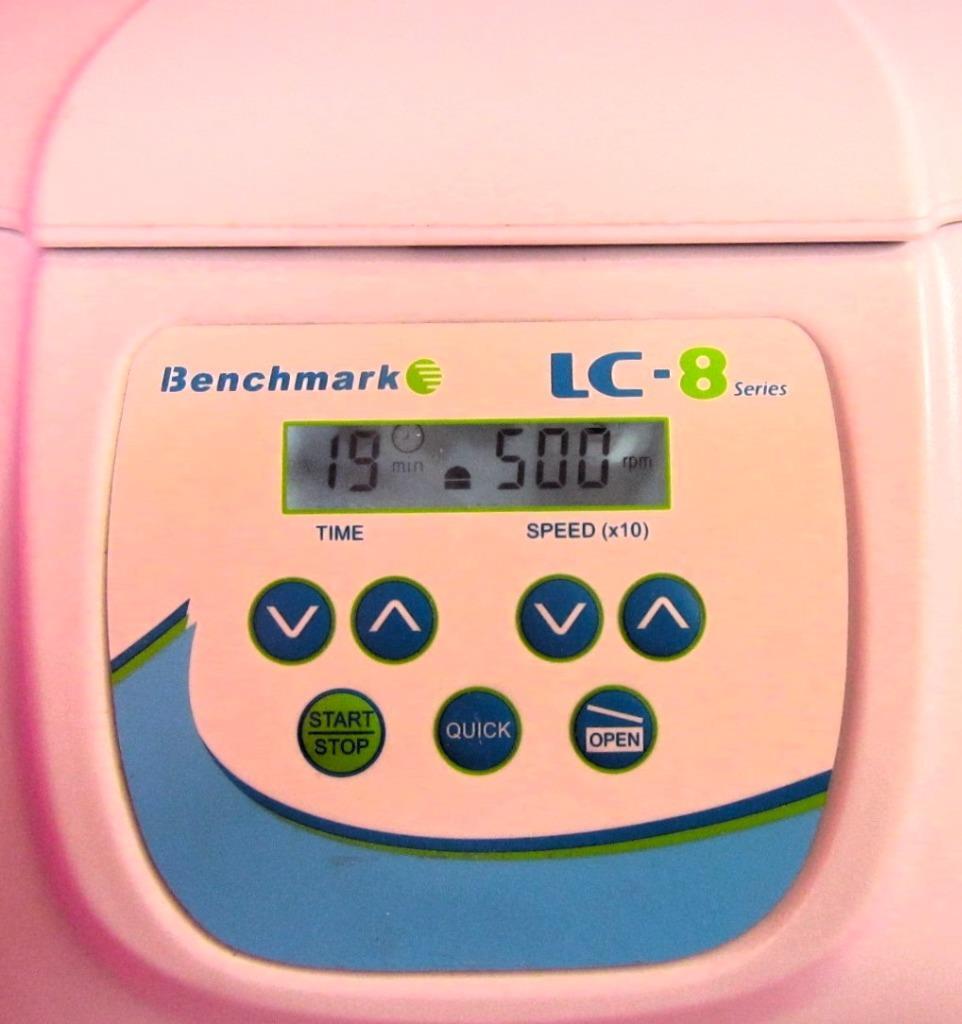 Benchmark LC-8 Benchtop 120V Centrifuge 8 Place Fixed Rotor 400-5000 rpm & Timer