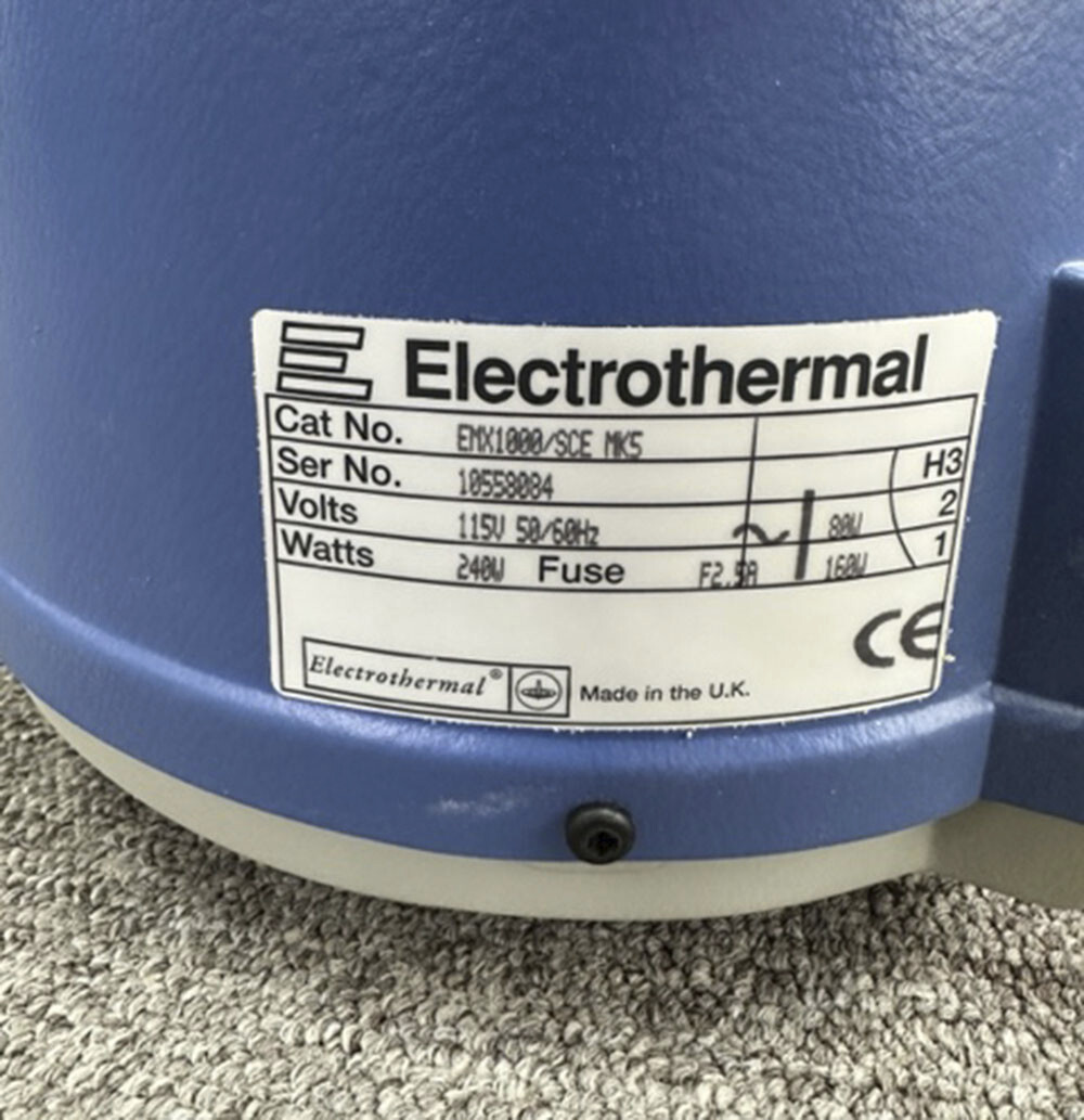 ELECTROTHERMAL SPILL PROOF HEATING MANTLE EMX1000 SCE MK5, 115VAC