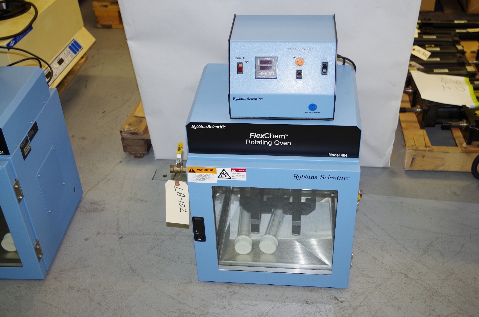 ROBBINS SCIENTIFIC MODEL 404 ROTATION FLEXCHEM OVEN 115VAC 350WATTS CODE: LA102