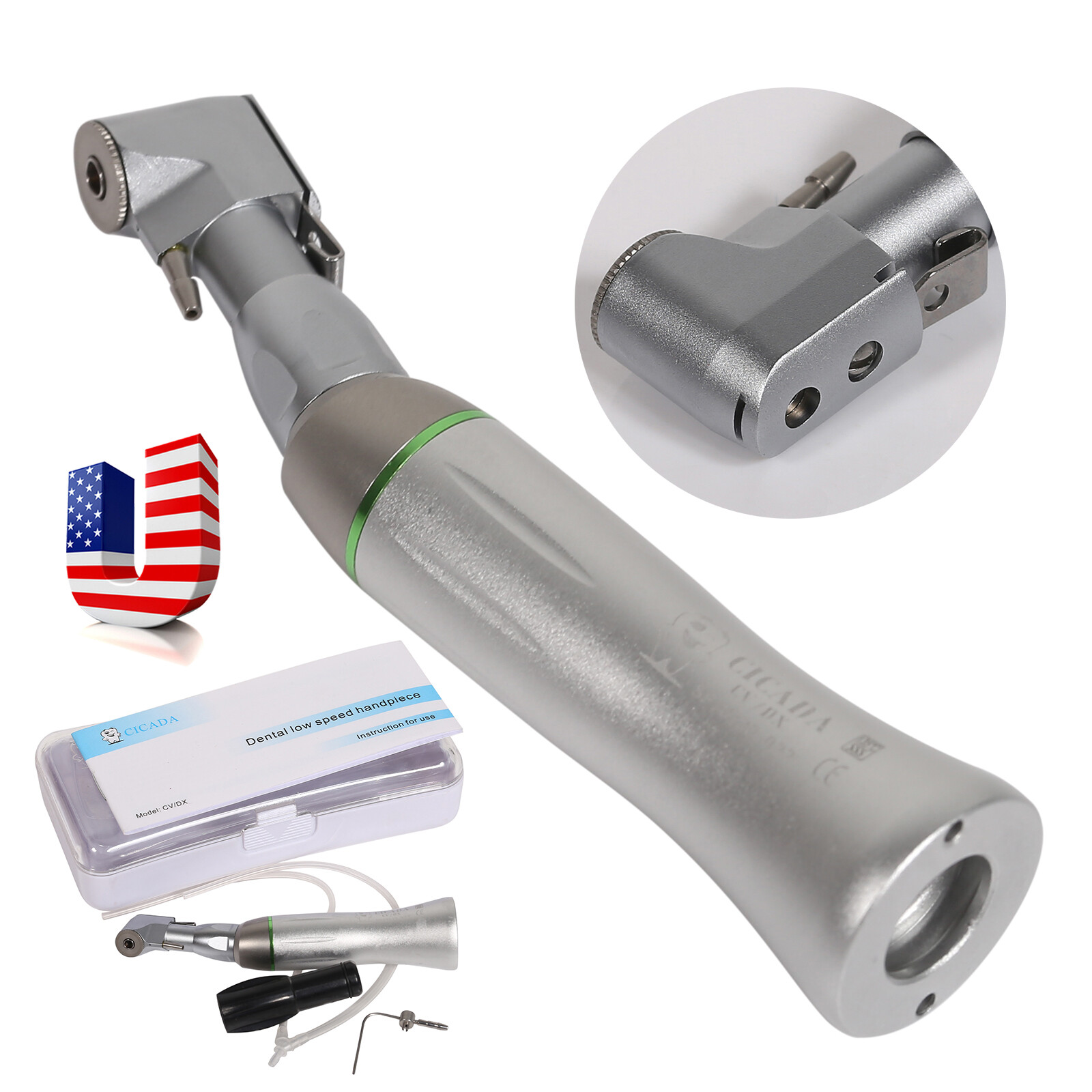 NSK Type SG20 Dental Implant 20:1 Reduction Contra Angle Handpiece Push/Latch SA