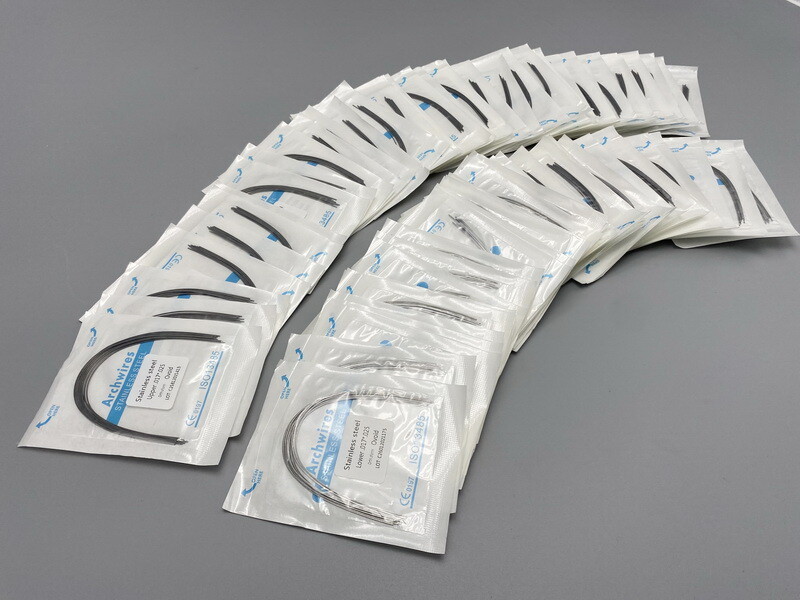 100Pcs Dental Stainless Steel Wire Round/Rectangular Wire Ovoid From Archwire