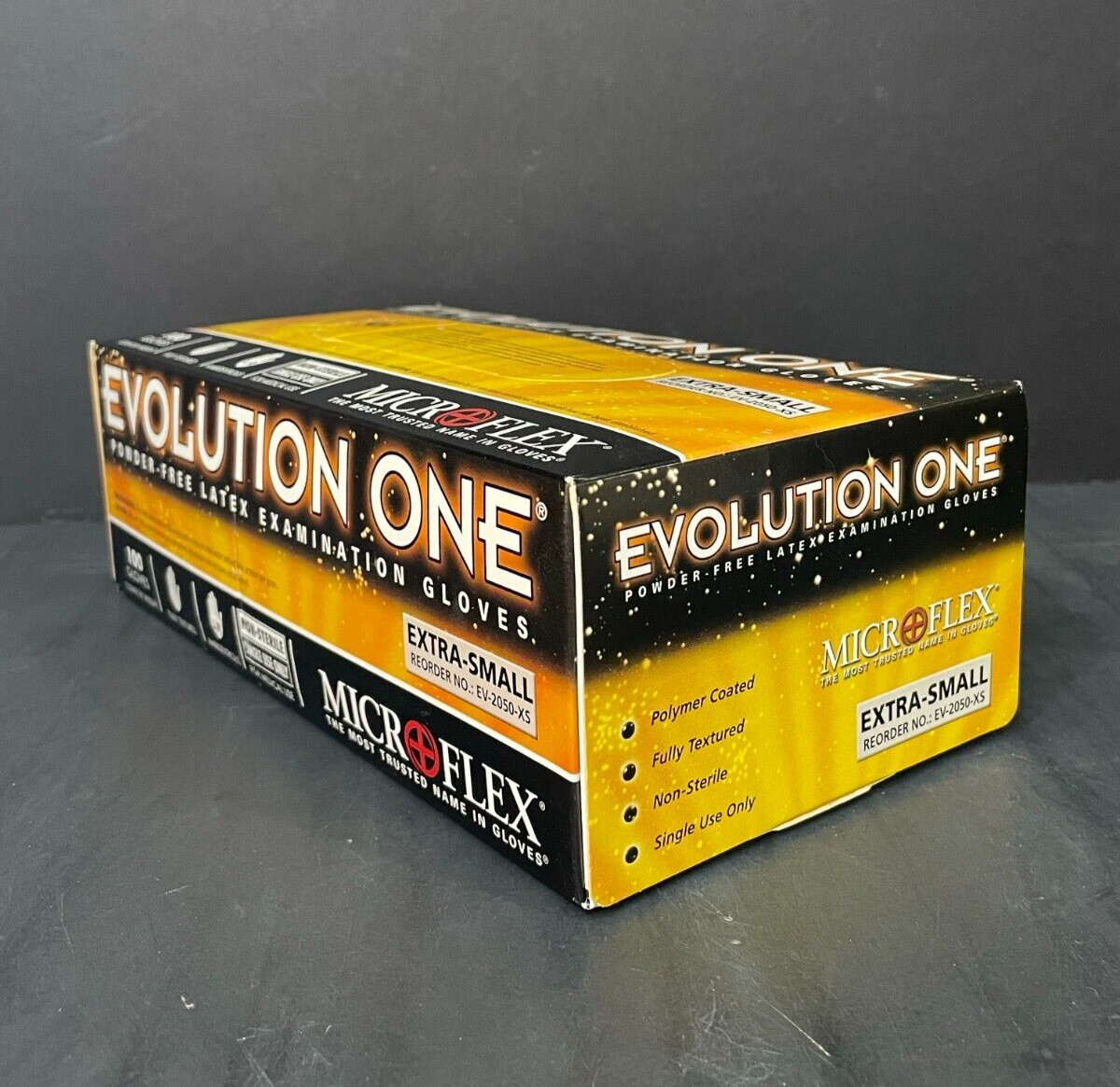 Ansell Latex Gloves Extra Small Microflex 10 Boxes with 100 Gloves Each